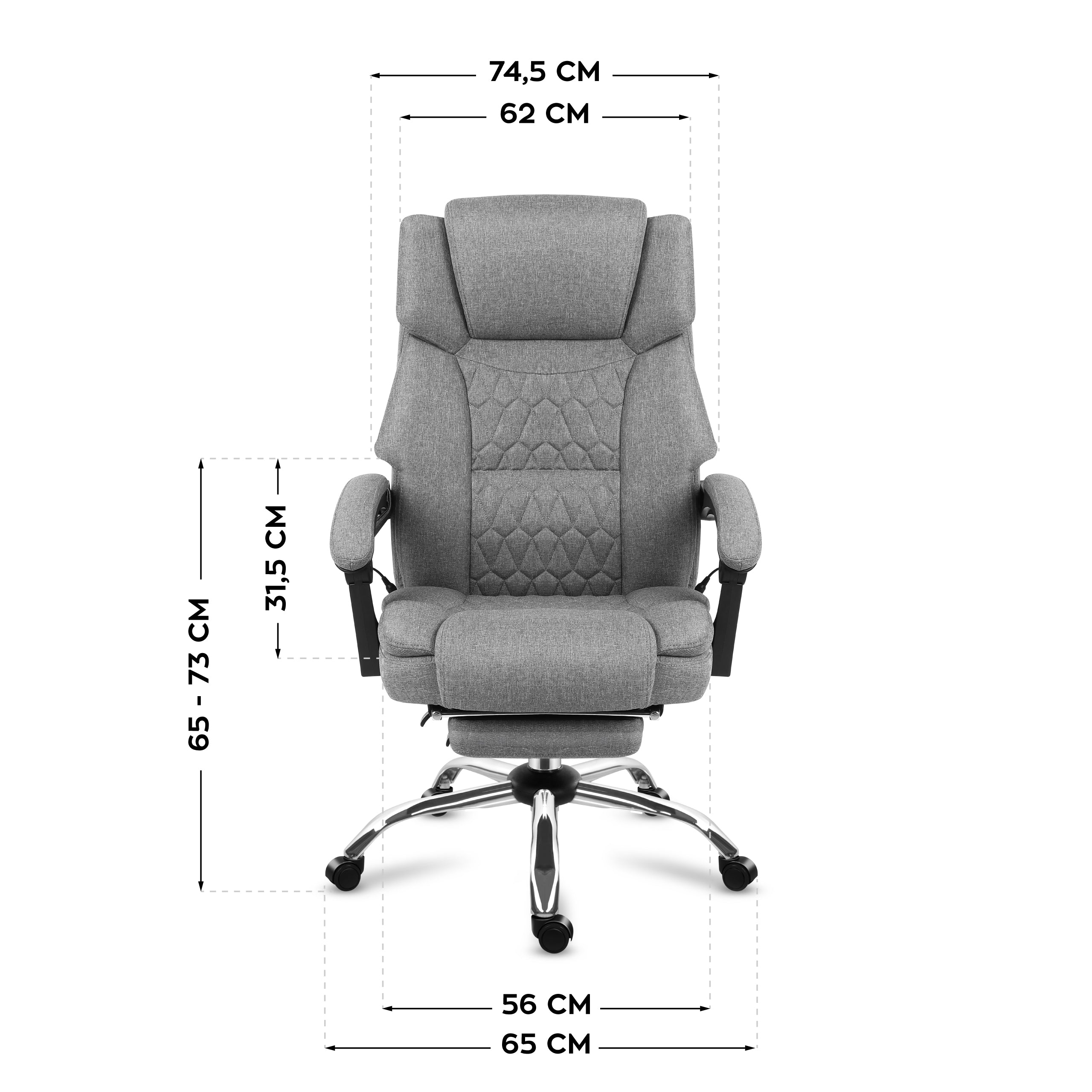 Kancelářská židle Mark Adler Boss 6.0 šedá 