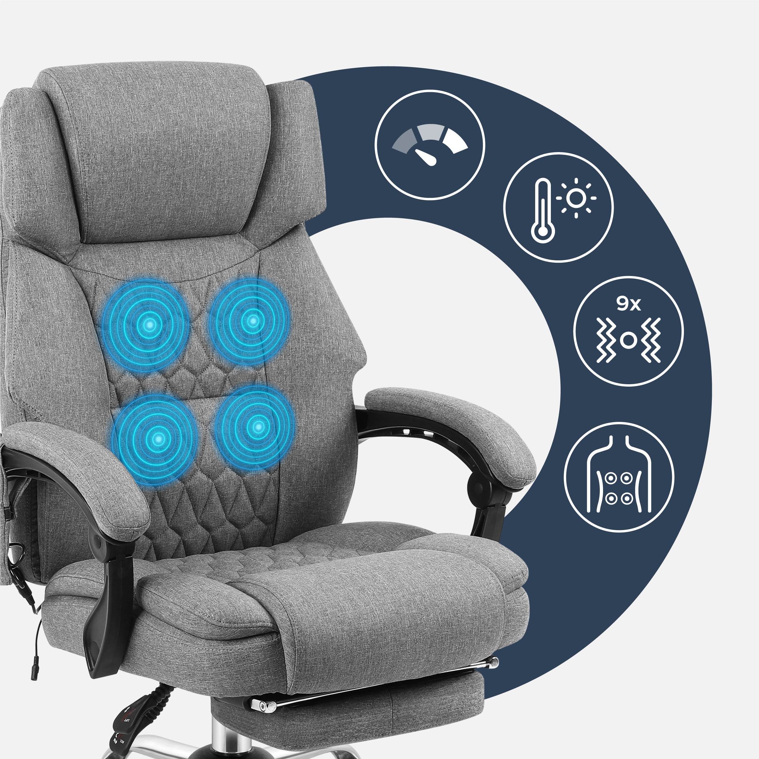 Kancelářská židle Mark Adler Boss 6.0 šedá 