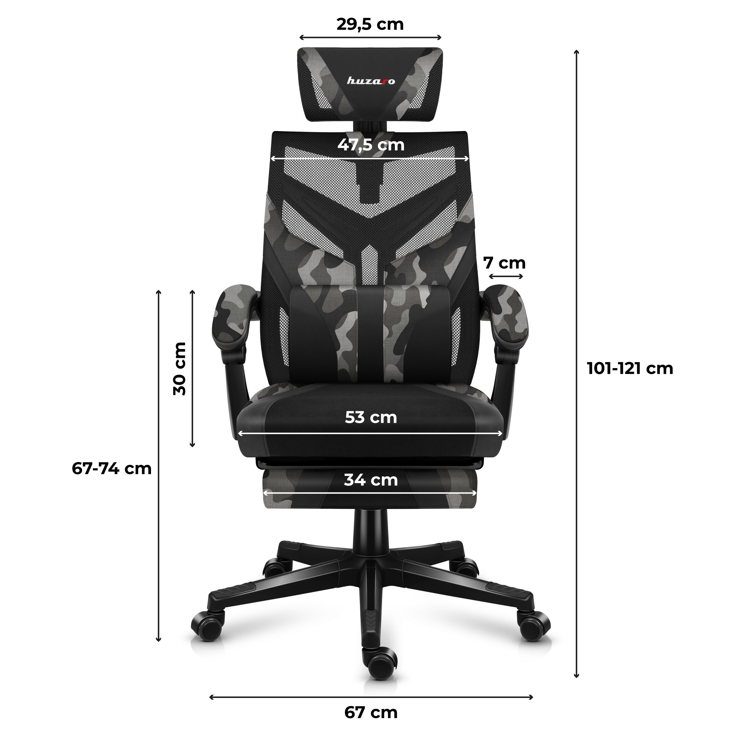Herní židle Huzaro Combat 5.0 Camo 
