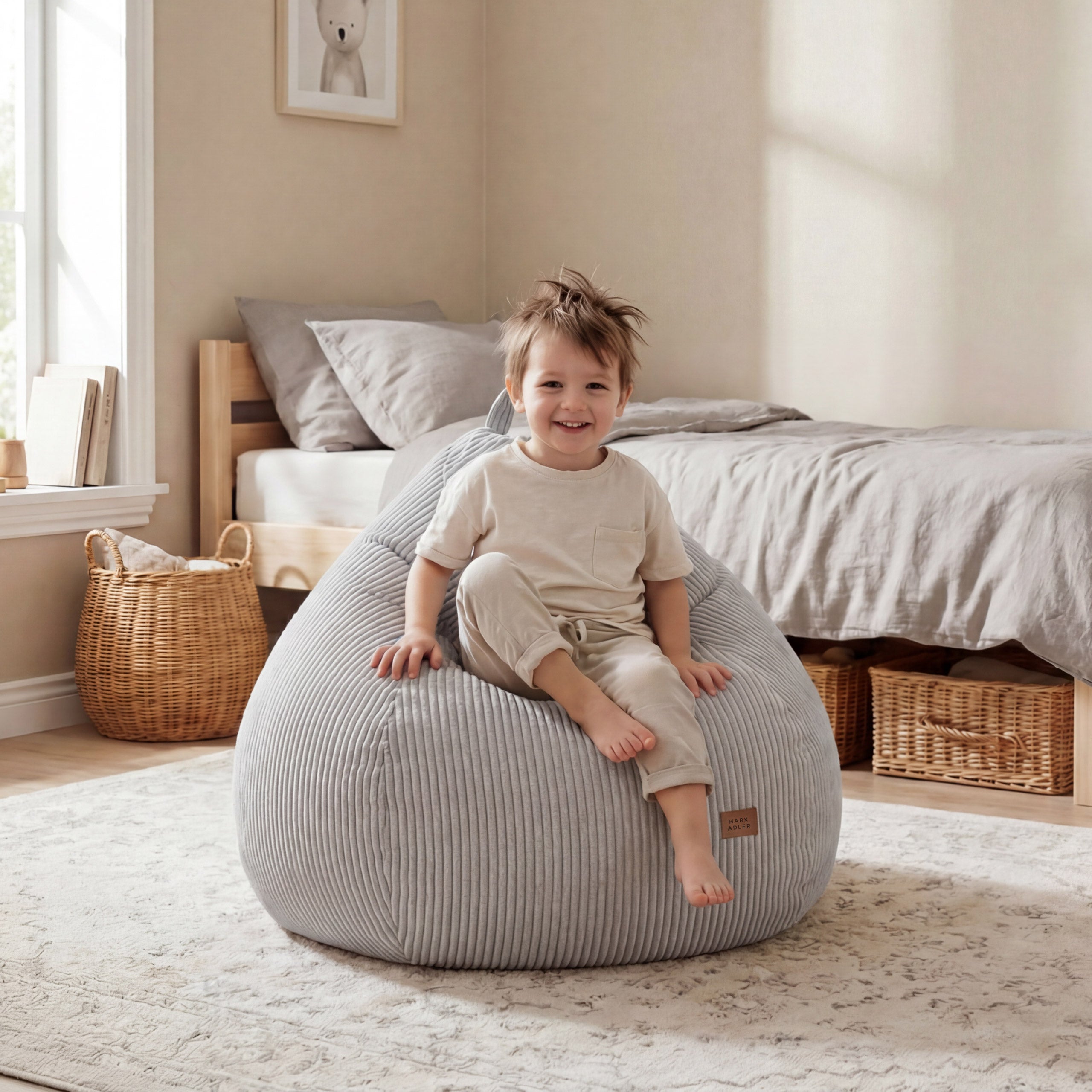 Šedý pytel na sezení Mark Adler Comfy 1.0 Grey