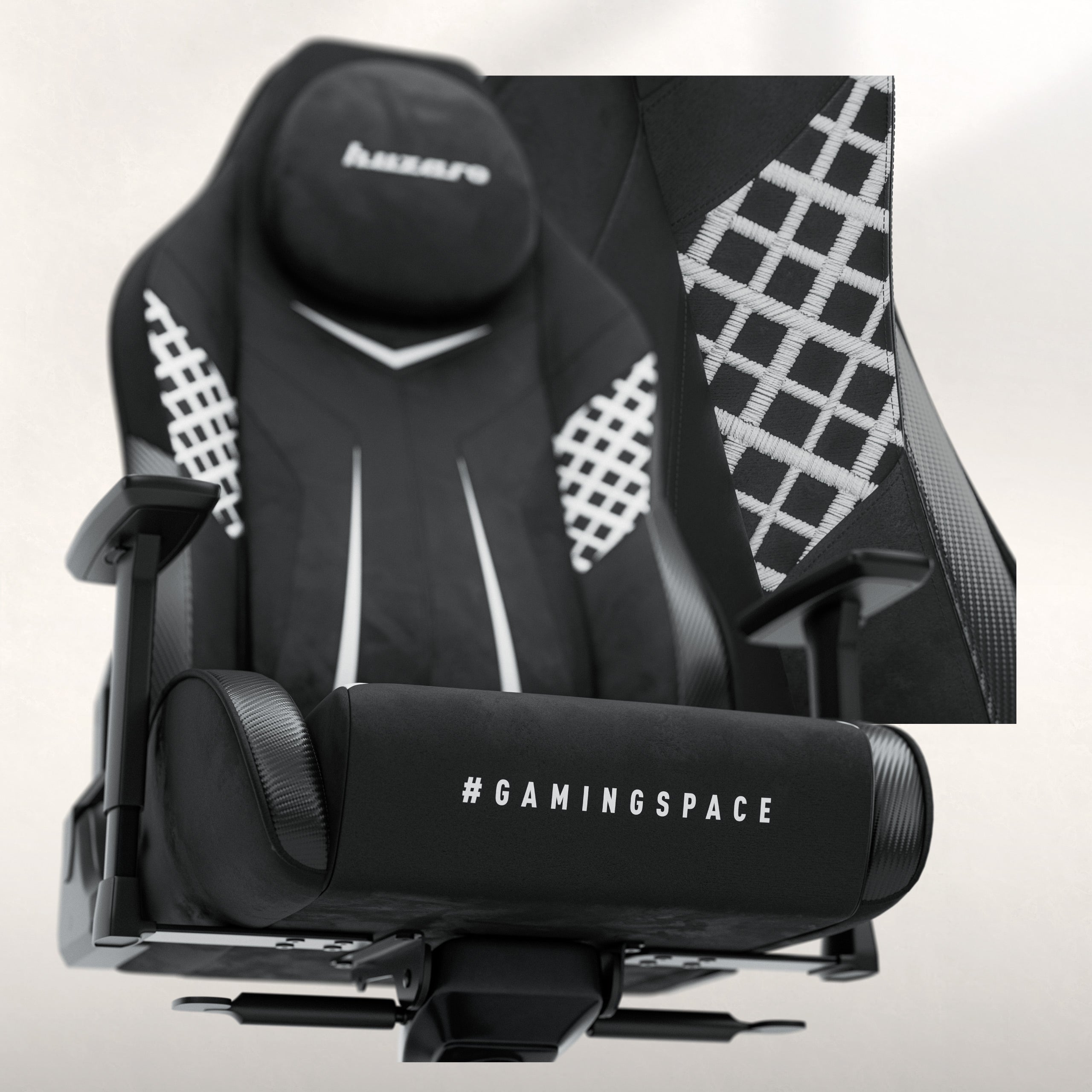 Gamingové křeslo z semiše Huzaro Force 8.3 Carbon Black