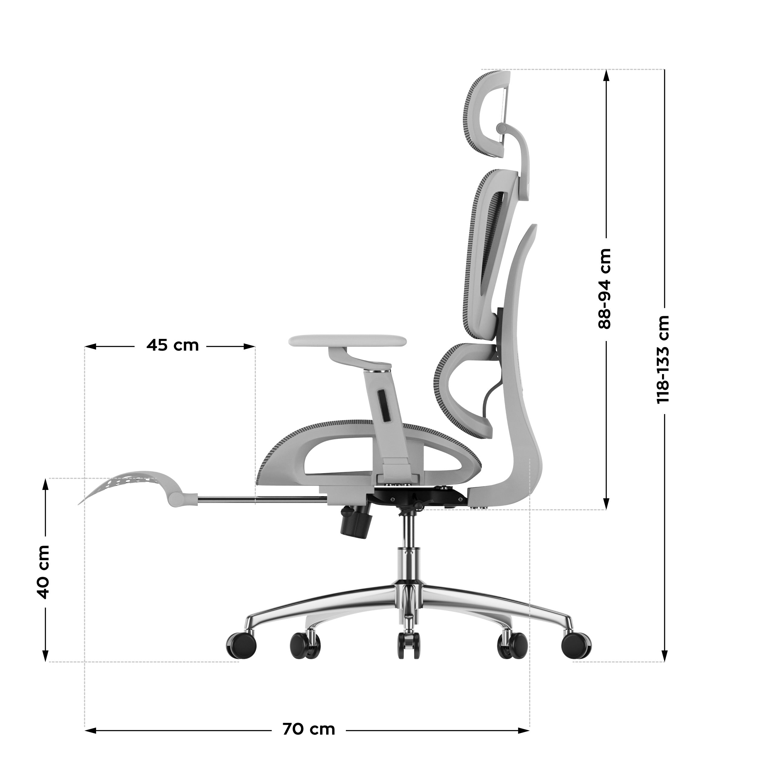 Ergonomická židle Mark Adler Expert 7.9 šedá 