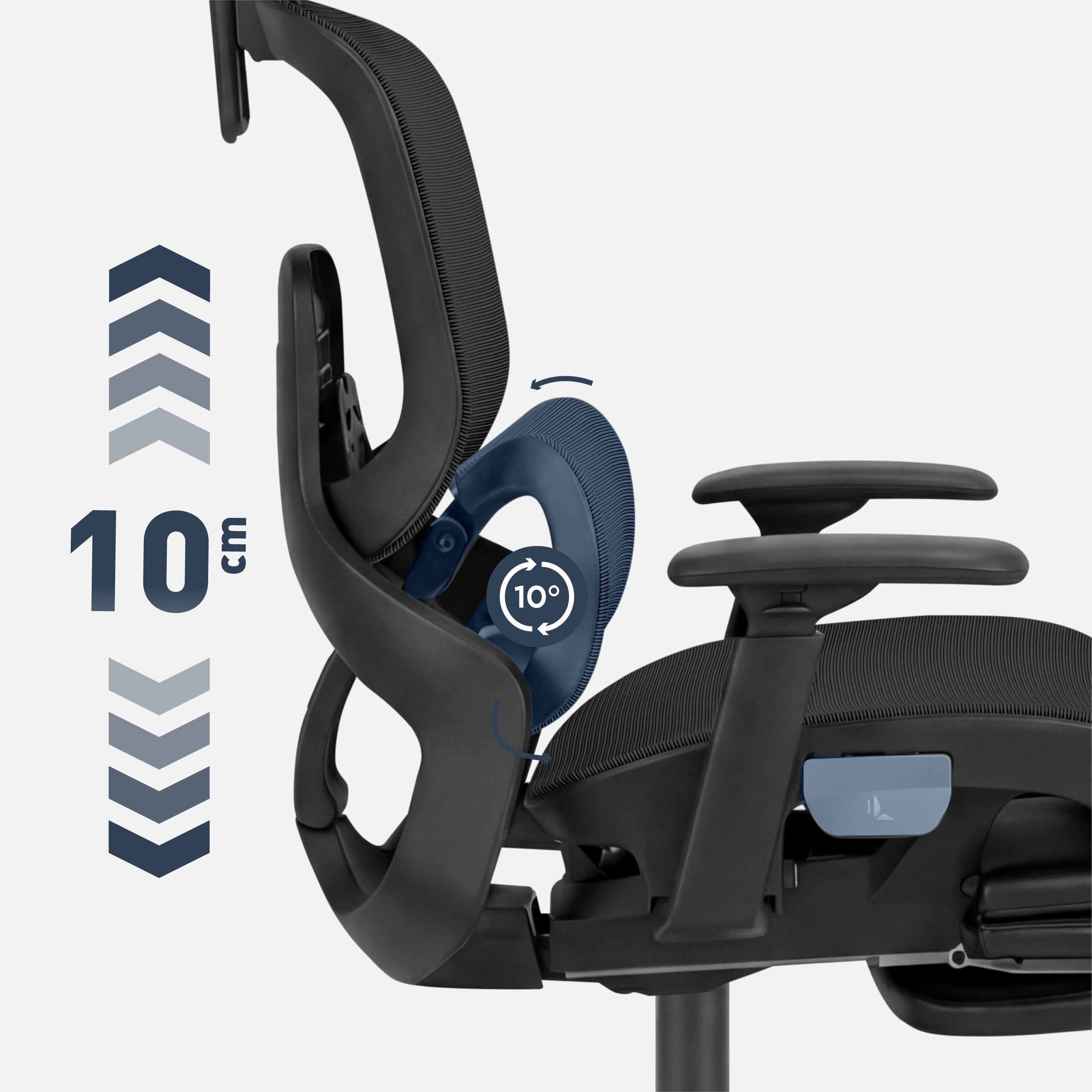 Ergonomické křeslo s opěrkou nohou Mark Adler Expert 9.3 Black
