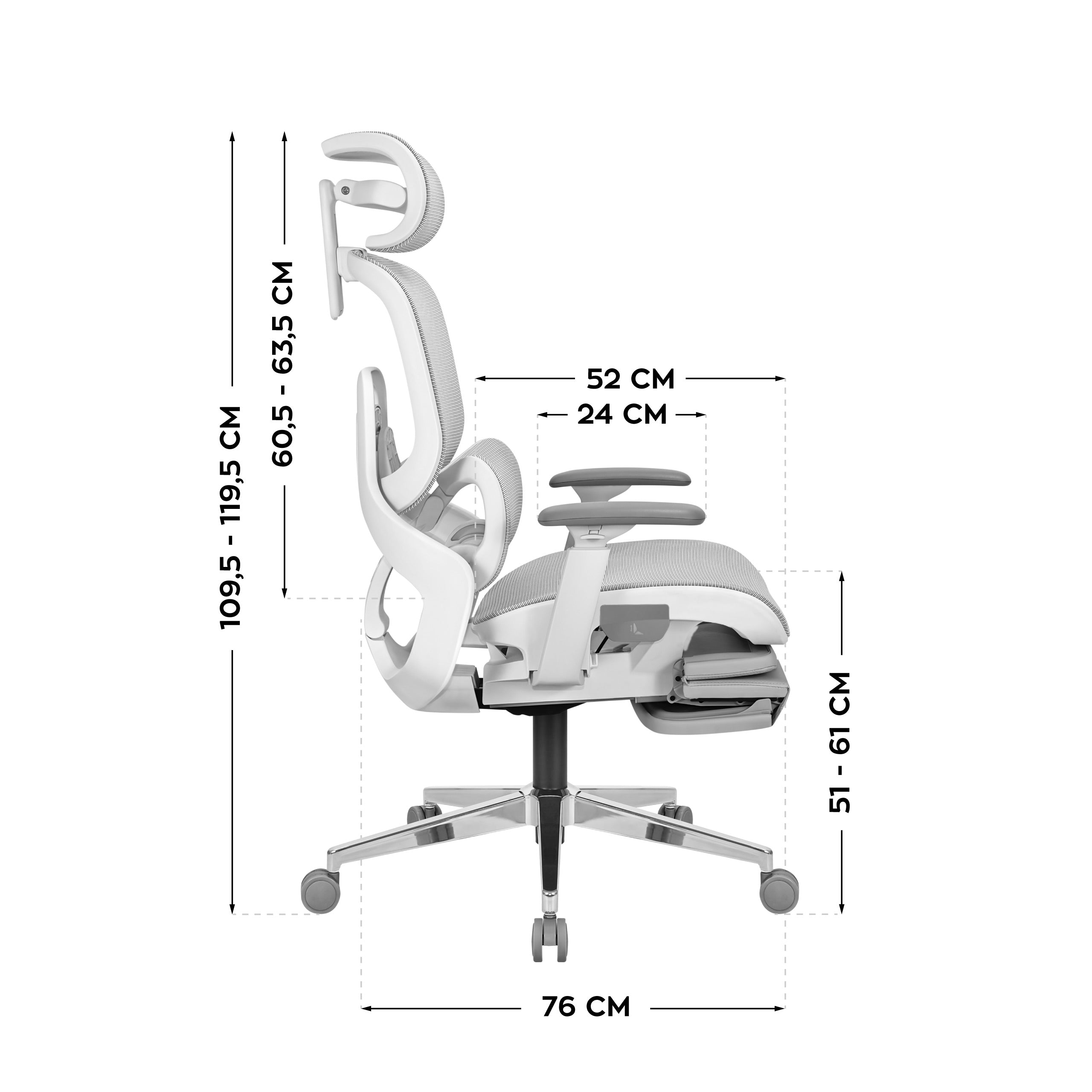 Ergonomická židle Mark Adler Expert 9.3 šedá 