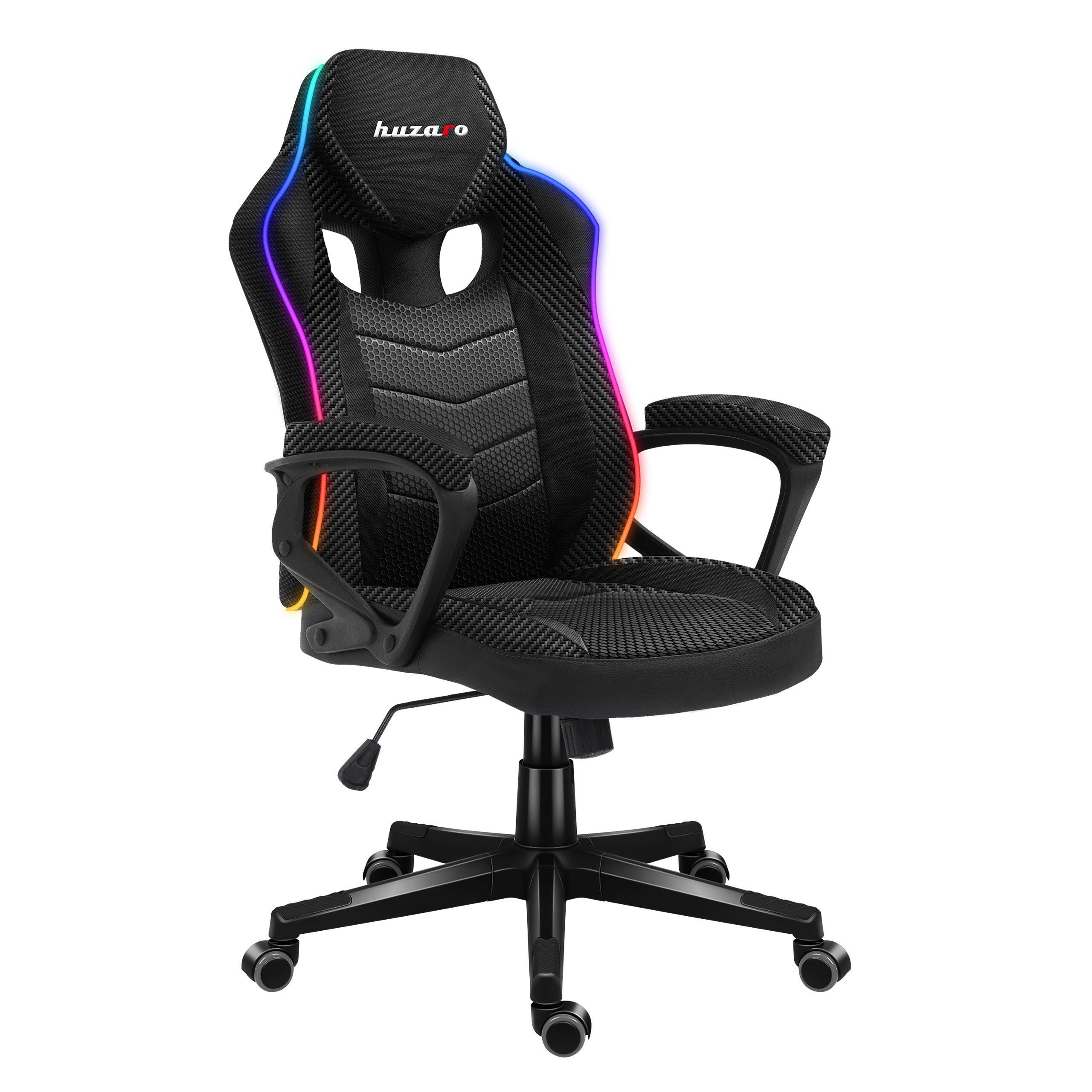 Herní židle Huzaro Force 2.5 RGB s karbonovou síťovinou 