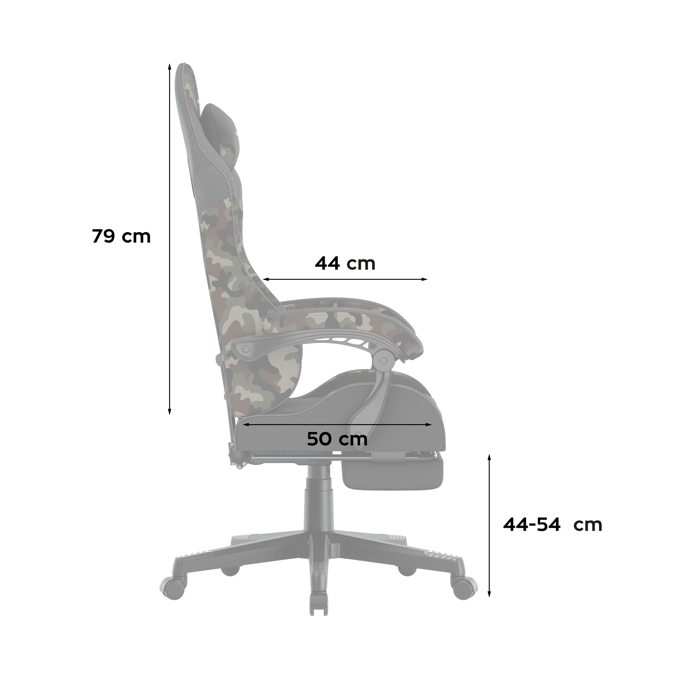 Herní židle Huzaro Force 4.7 Camo Mesh 