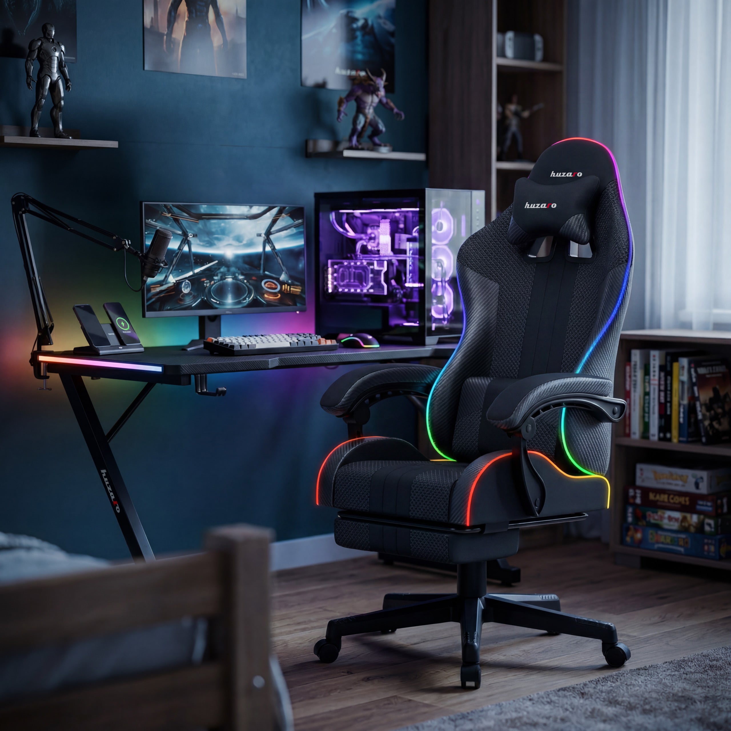 Herní židle HUZARO Force 4.7 RGB Mesh 