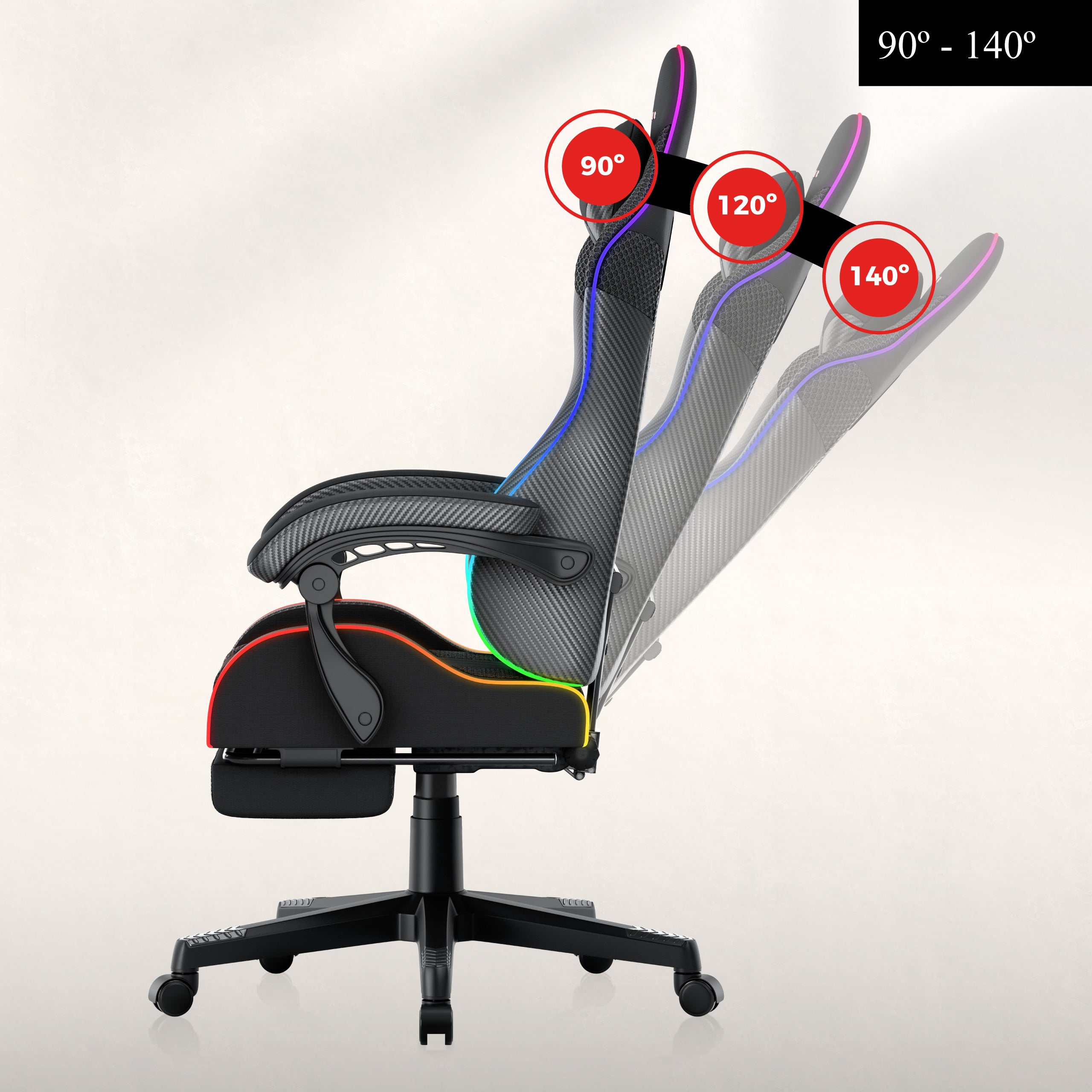 Herní židle HUZARO Force 4.7 RGB Mesh 