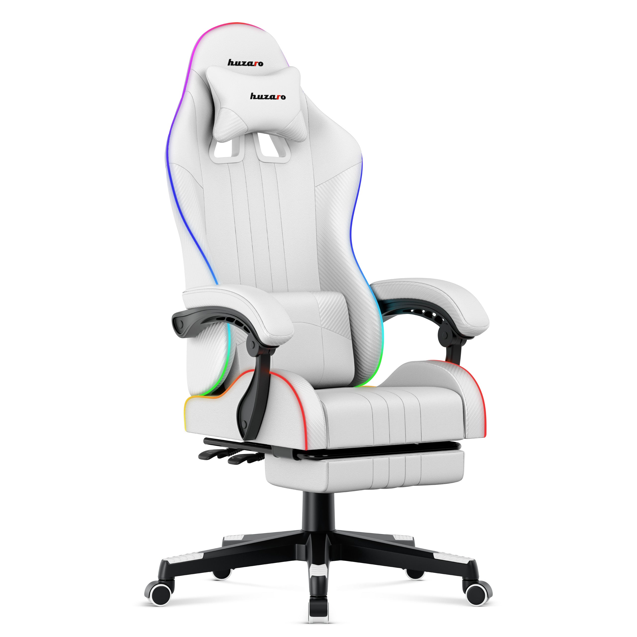 Herní židle HUZARO Force 4.7 White RGB 