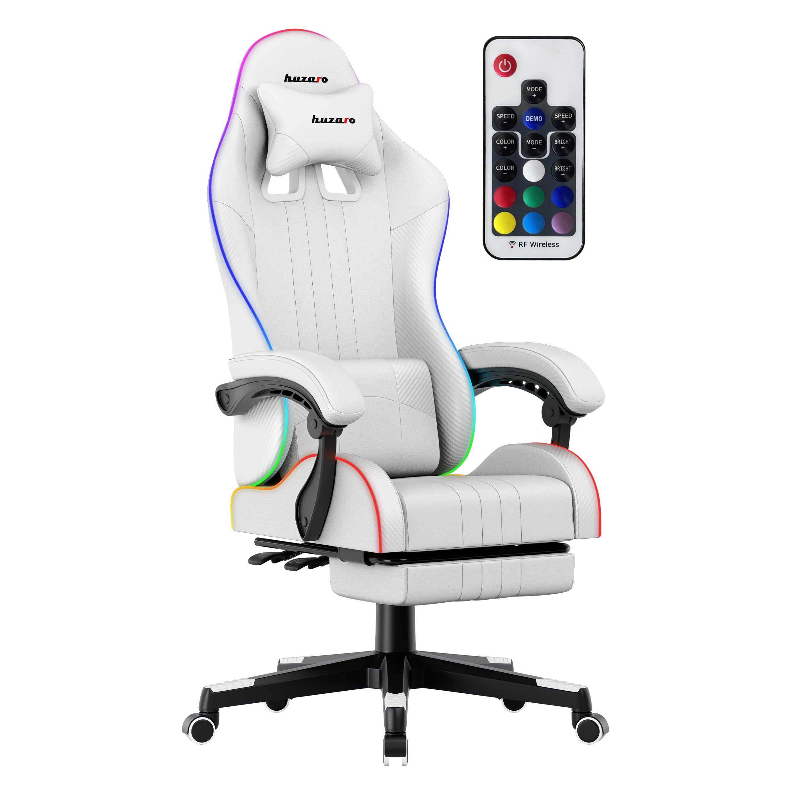 Herní židle HUZARO Force 4.7 White RGB 