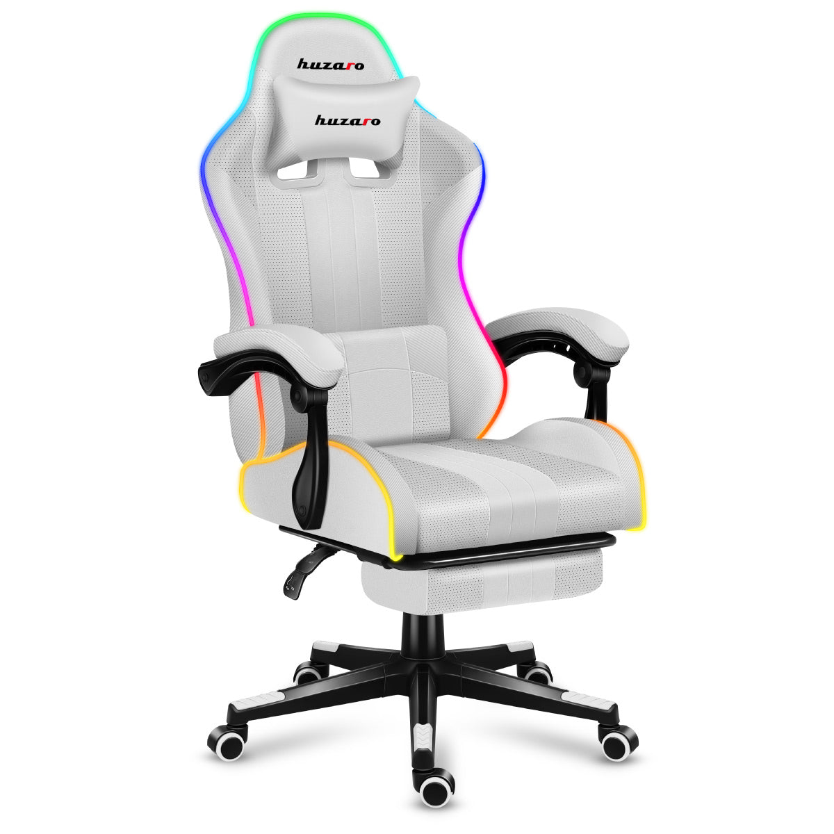 Herní židle HUZARO Force 4.7 White RGB 