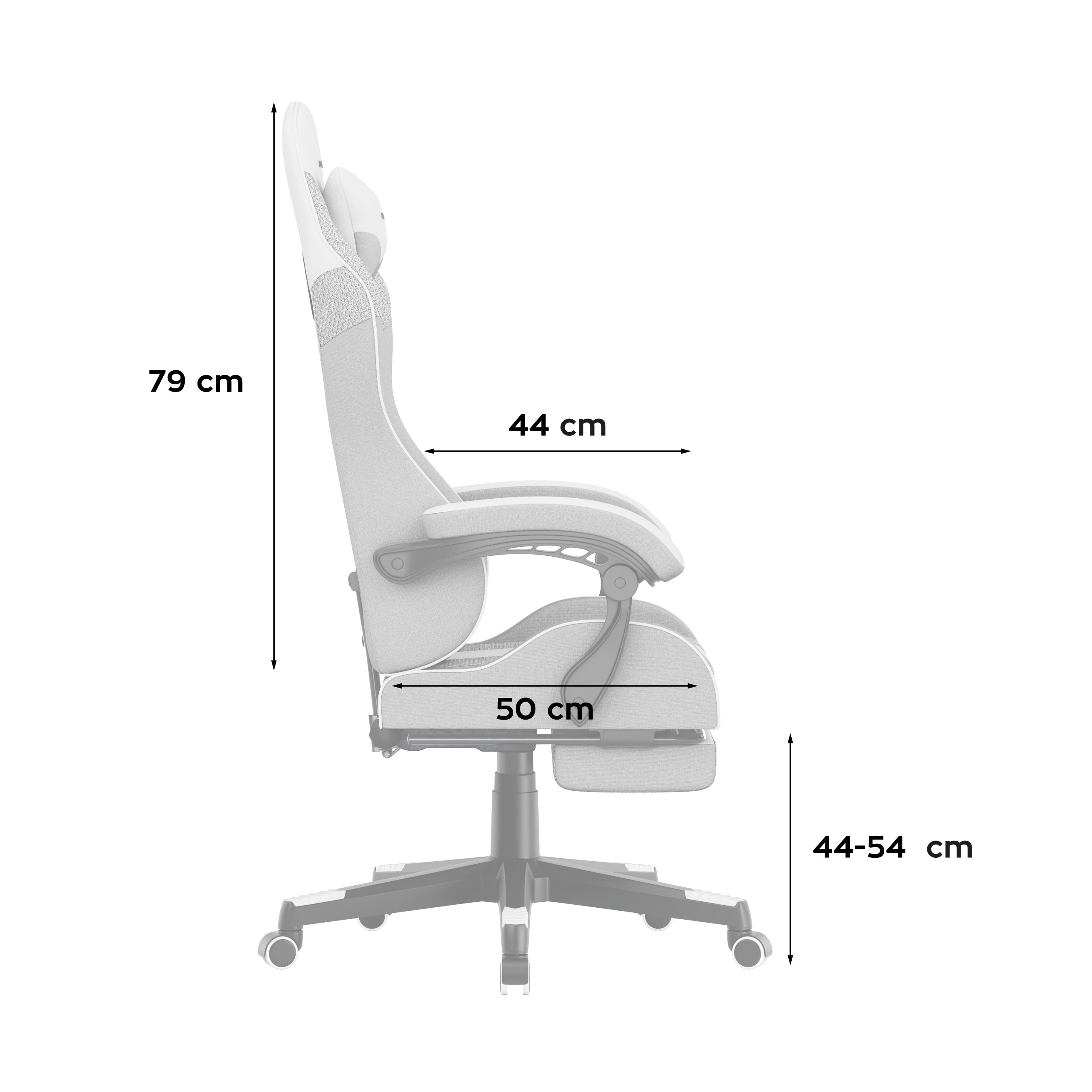 Herní židle HUZARO Force 4.7 White Mesh 