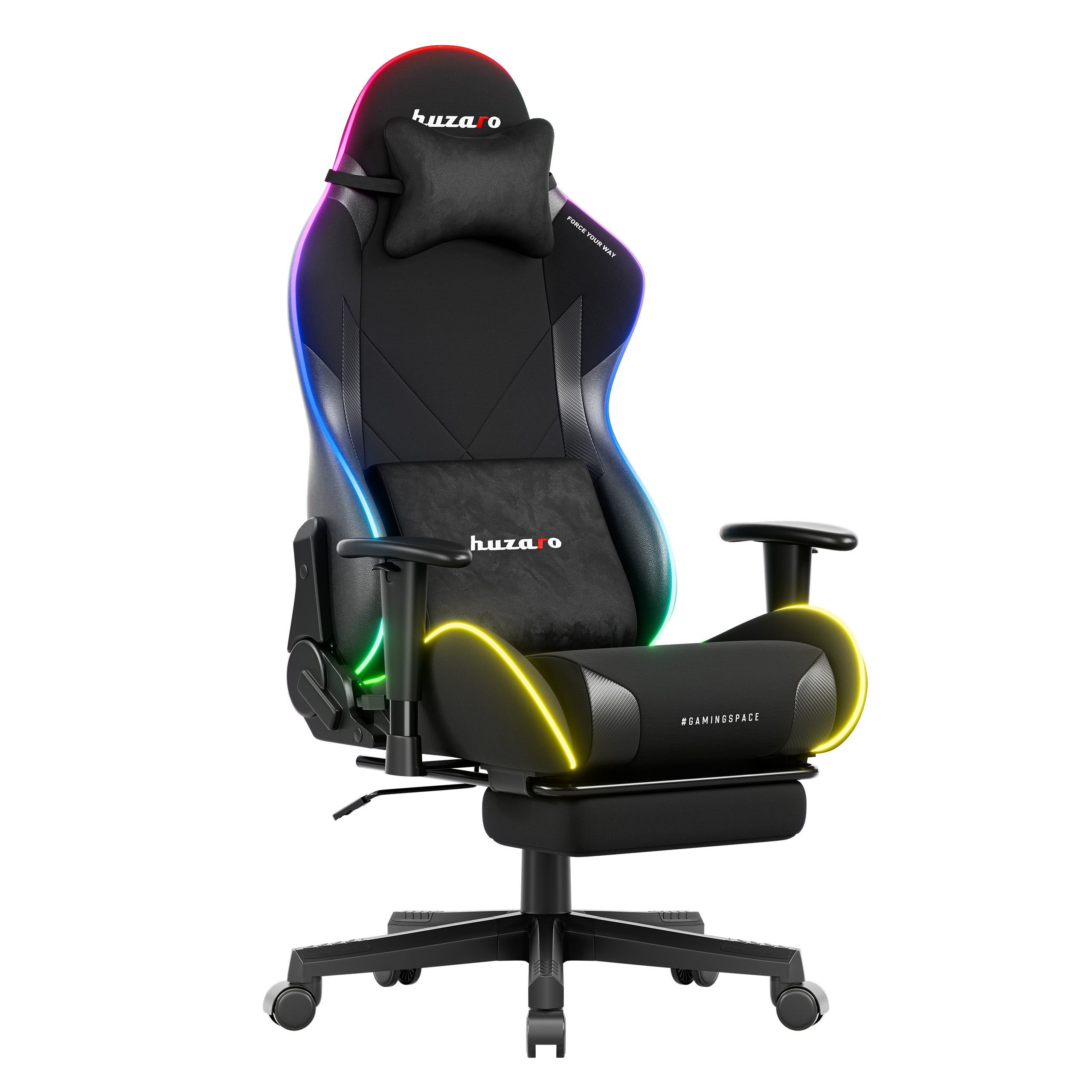 Herní židle Huzaro Force 5.7 Black RGB LED