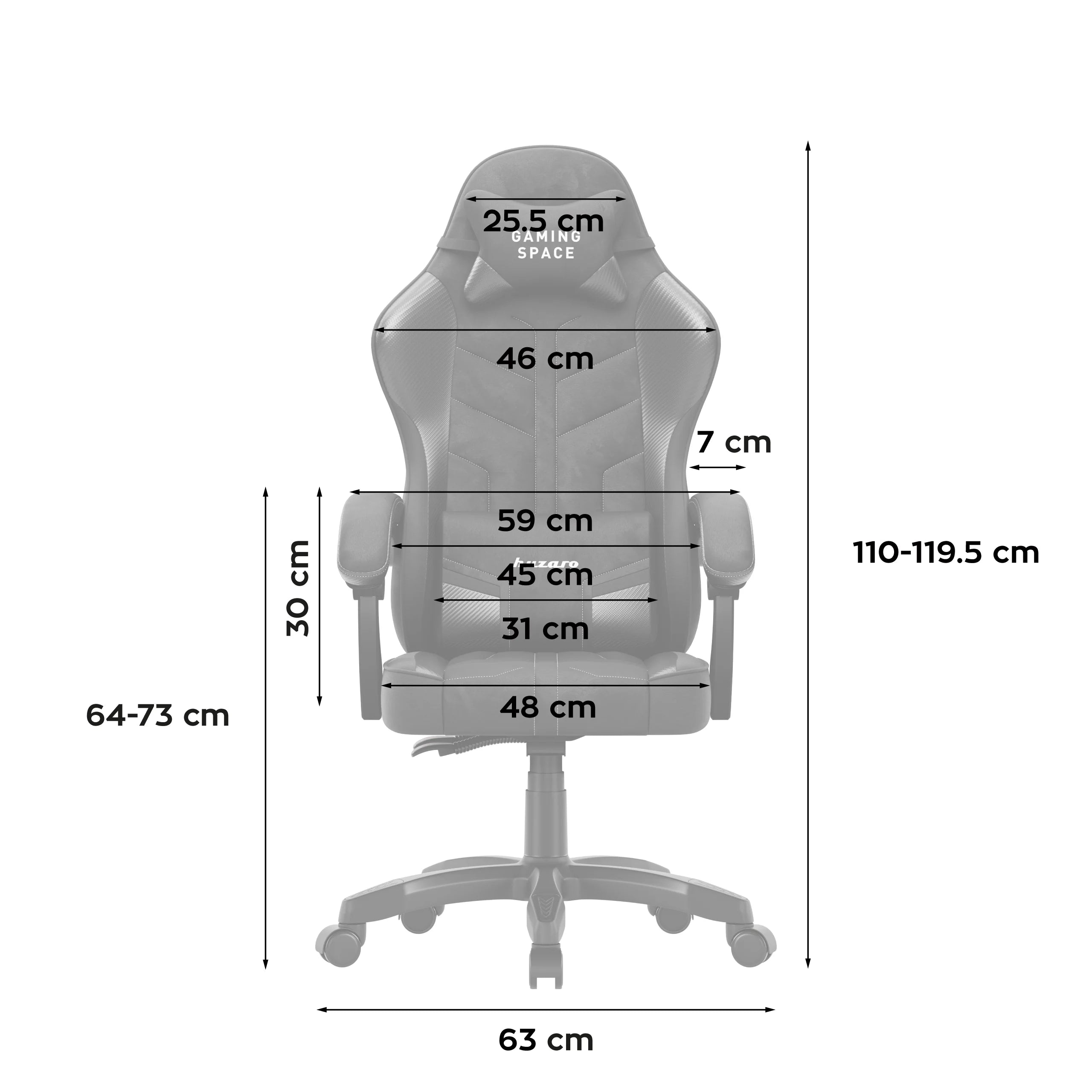 Herní židle Huzaro Force 2.7 Black Carbon Velvet 