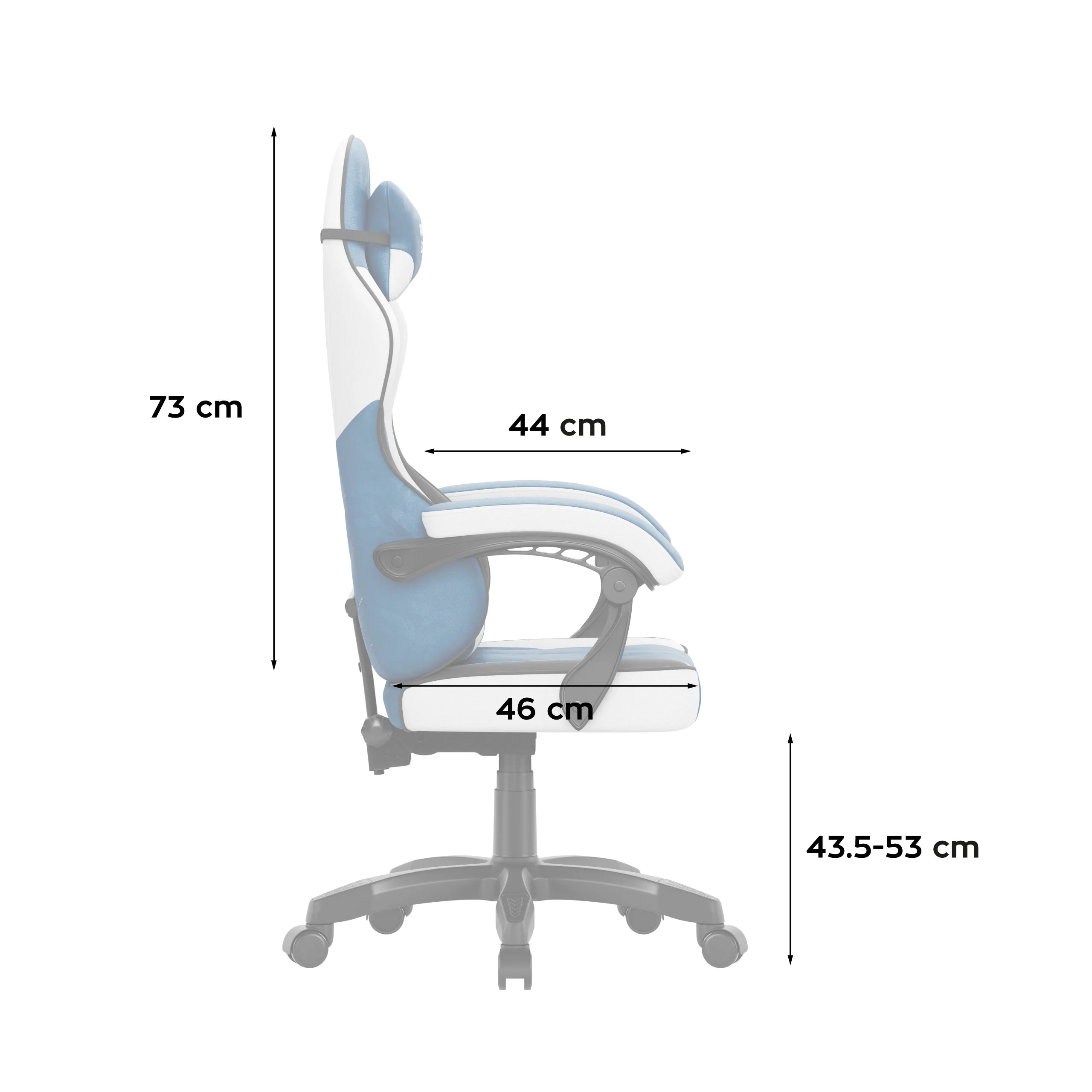 Herní židle Huzaro Force 2.7 Blue samet 