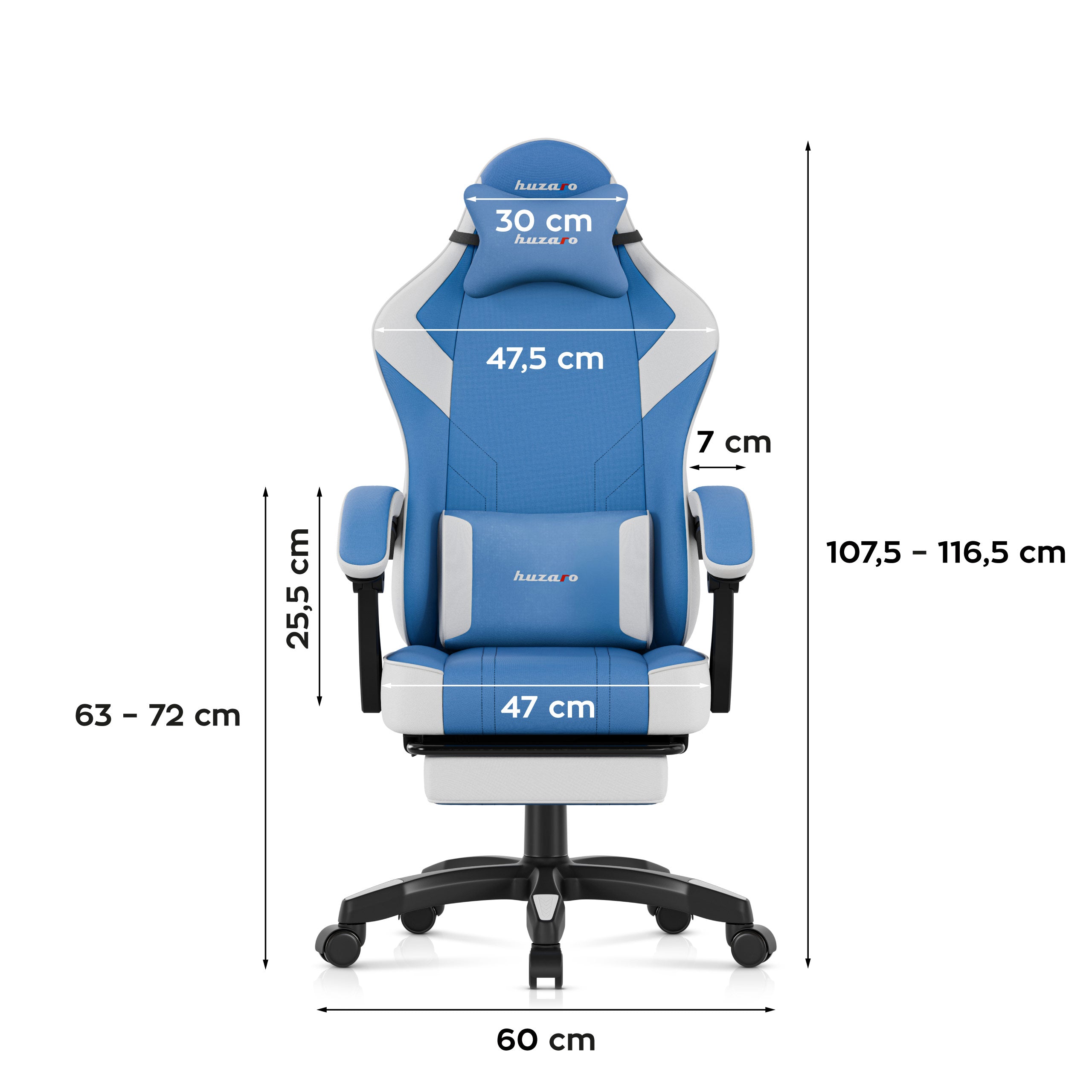 Herní židle Huzaro Force 3.7 Blue 
