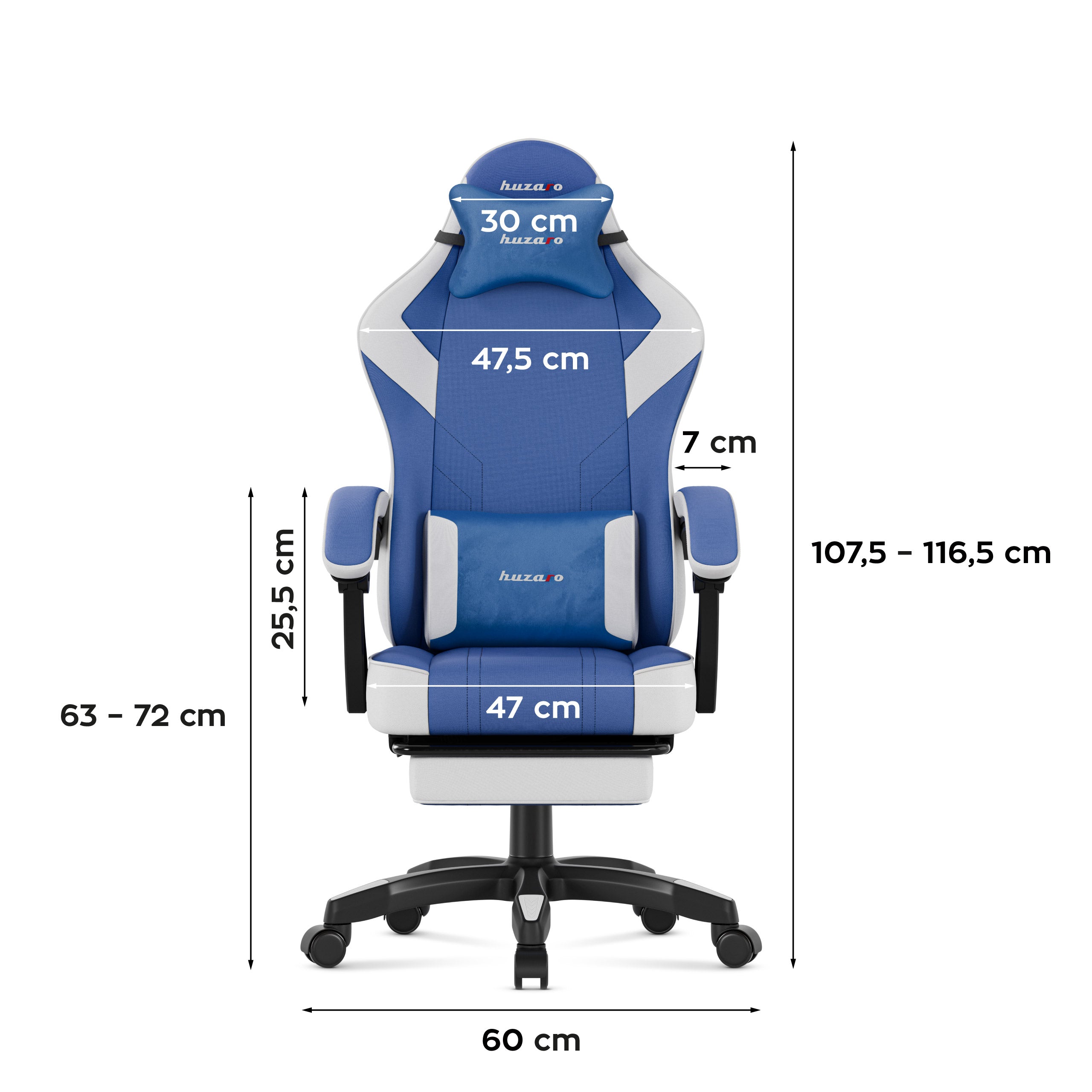 Herní židle Huzaro Force 3.7 Blue 