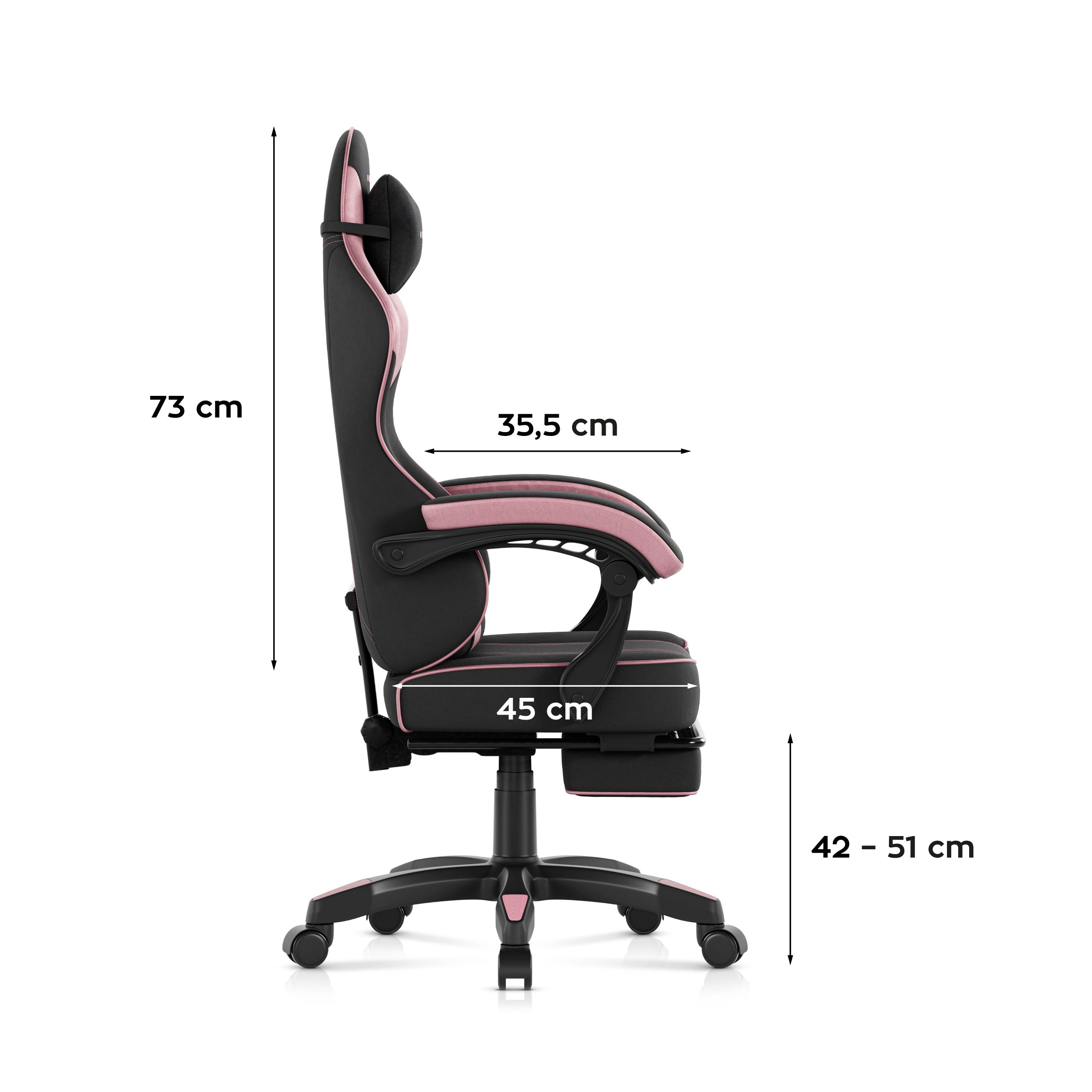 Herní židle Huzaro Force 3.7 růžová 