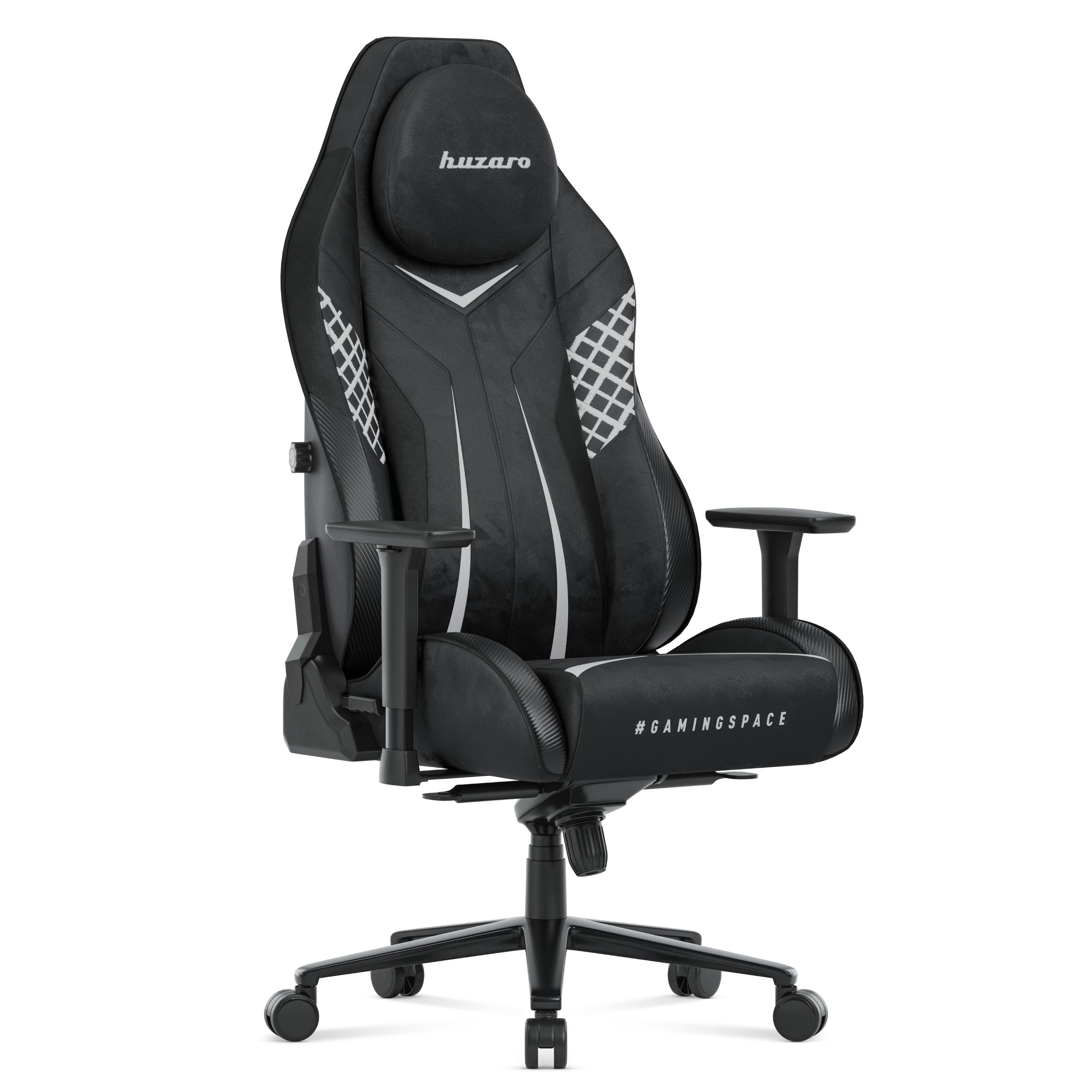 Gamingové křeslo z semiše Huzaro Force 8.3 Carbon Black