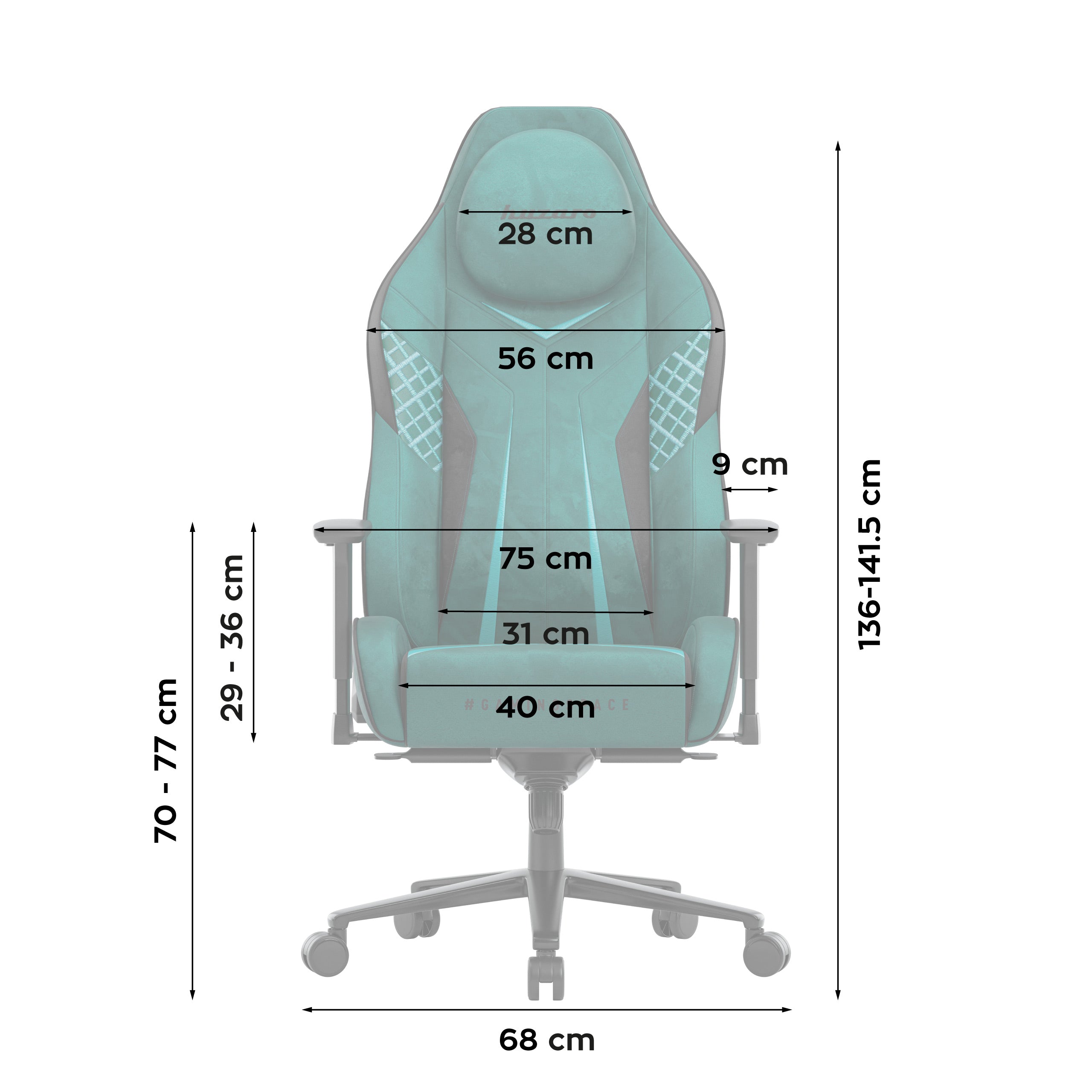 Gamingové křeslo z semiše Huzaro Force 8.3 Green