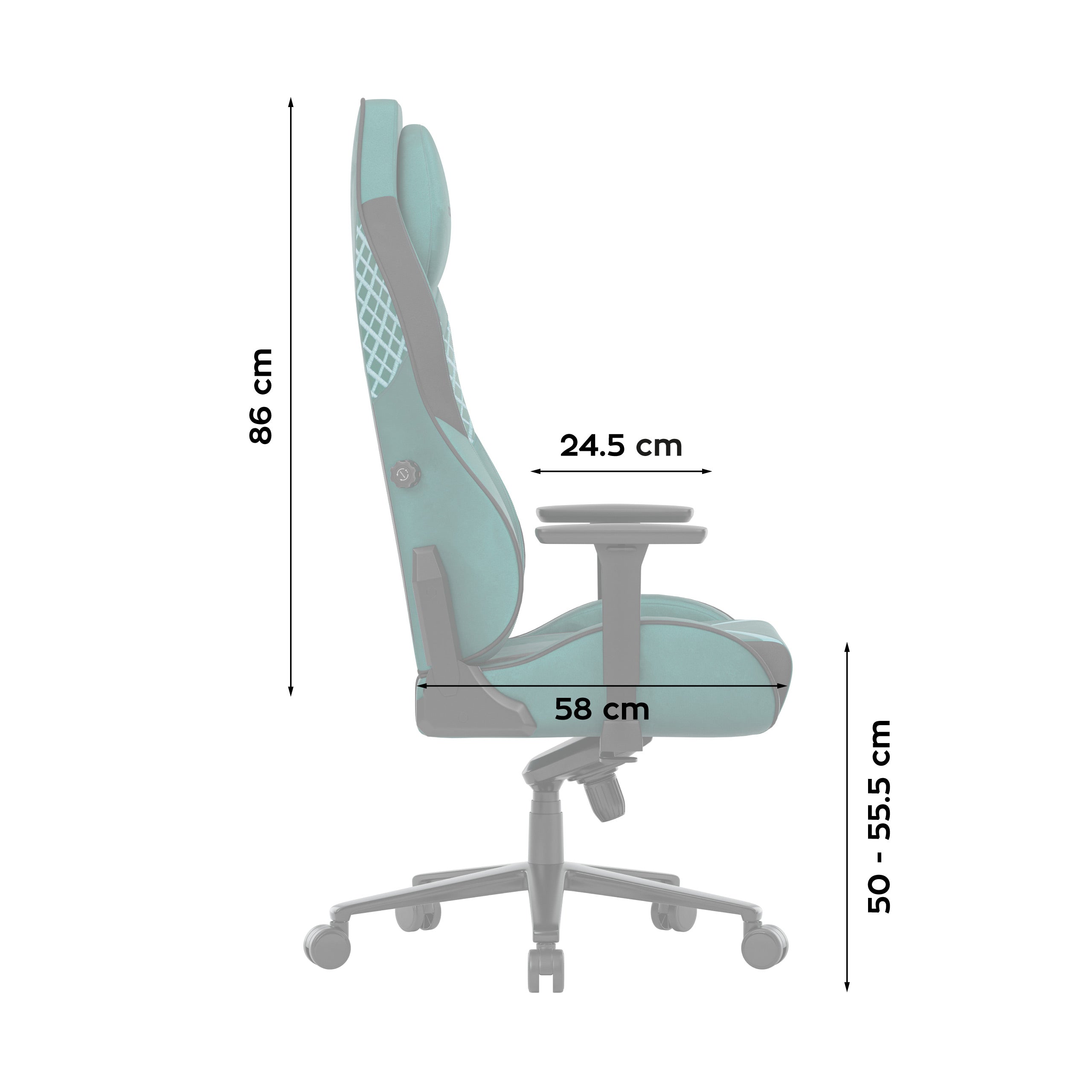 Gamingové křeslo z semiše Huzaro Force 8.3 Green