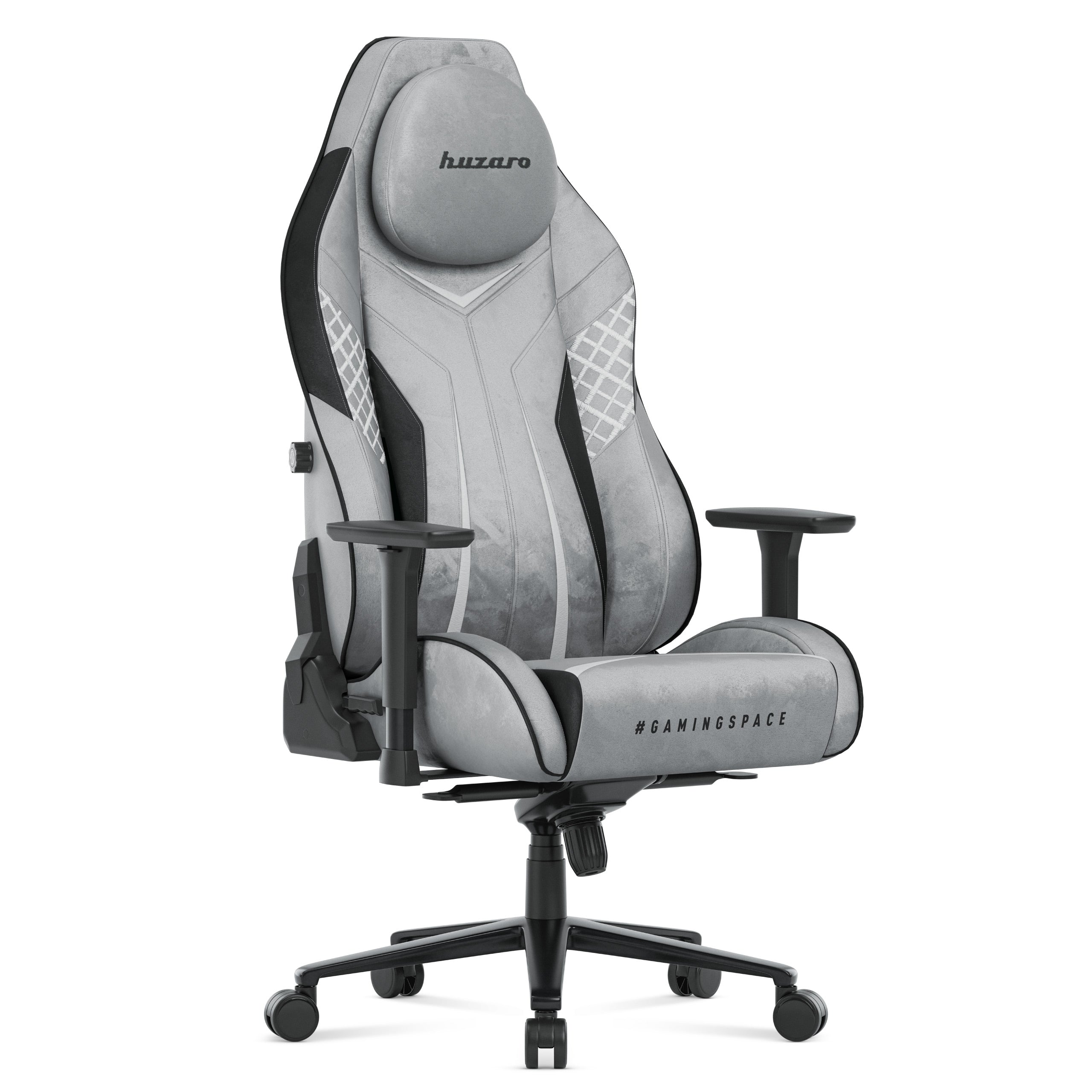 Herní křeslo semišové Huzaro Force 8.3 Grey