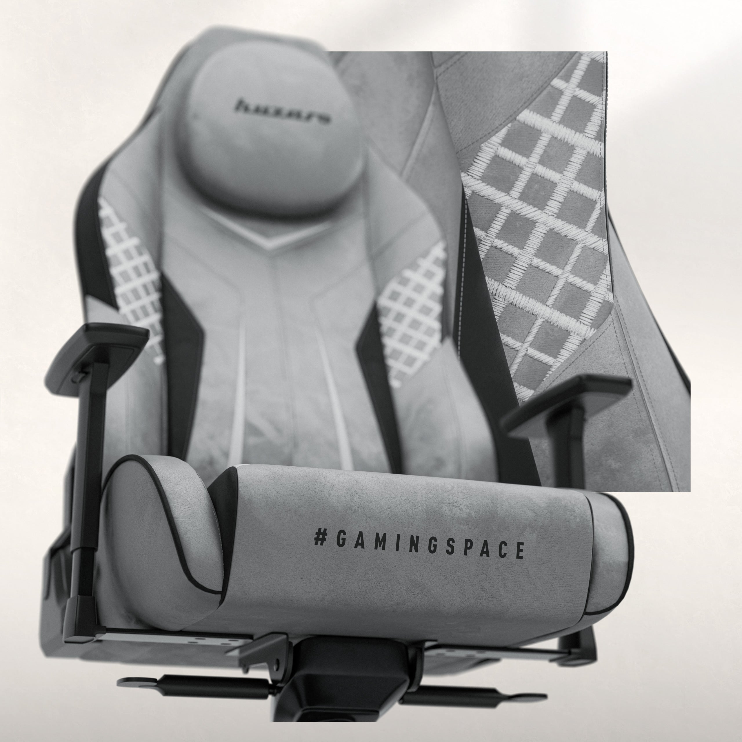 Herní křeslo semišové Huzaro Force 8.3 Grey