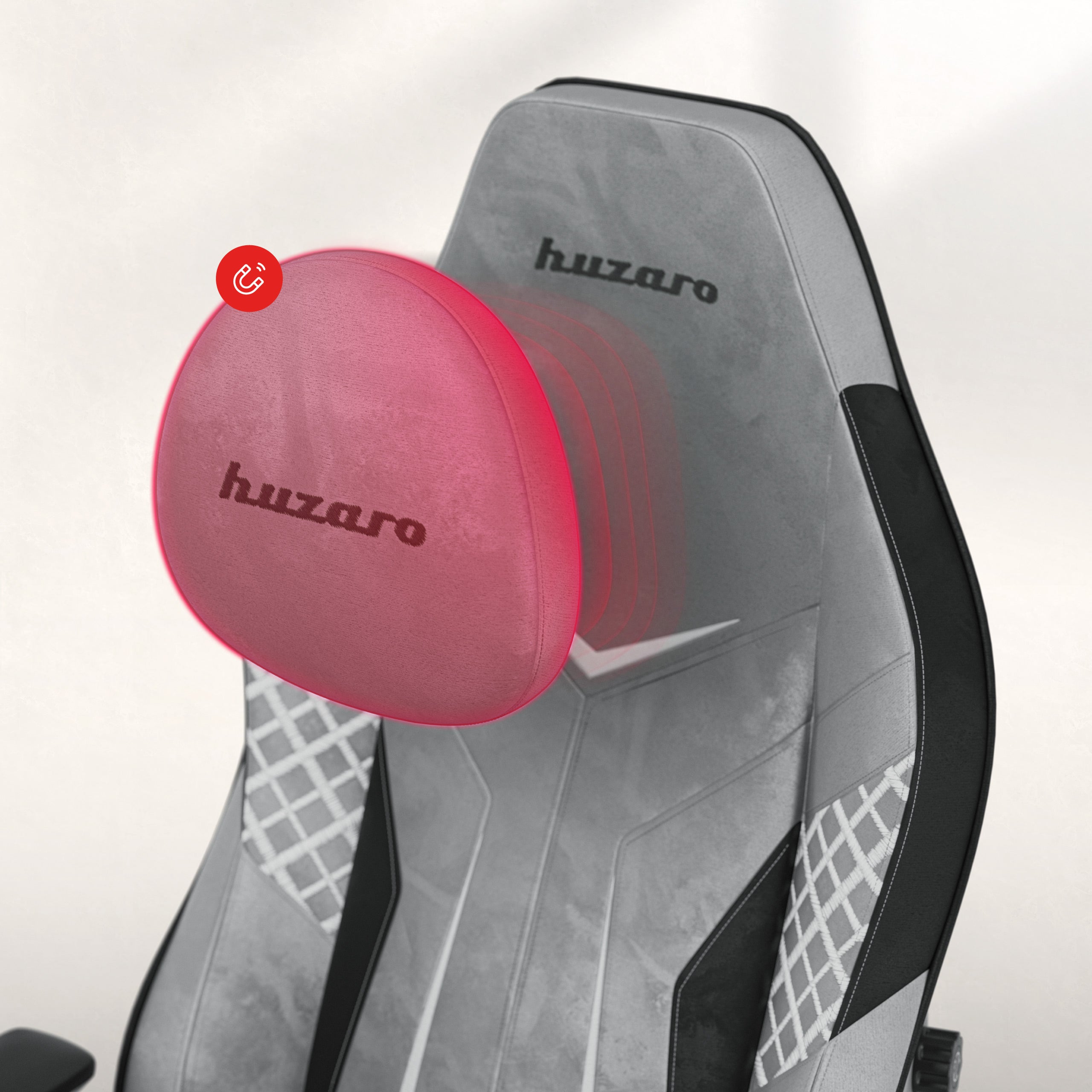Herní křeslo semišové Huzaro Force 8.3 Grey