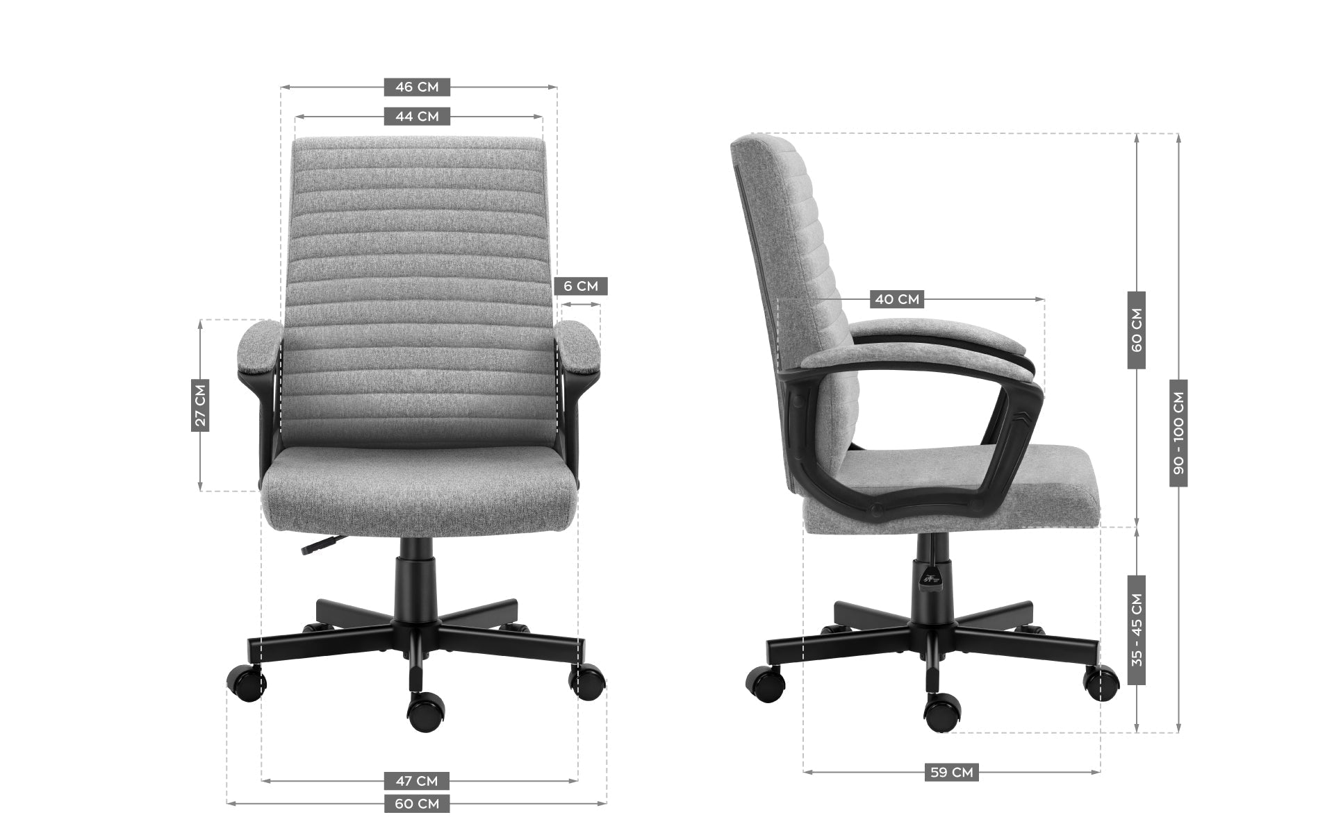 Kancelářská židle Mark Adler Boss 2.5 šedá 