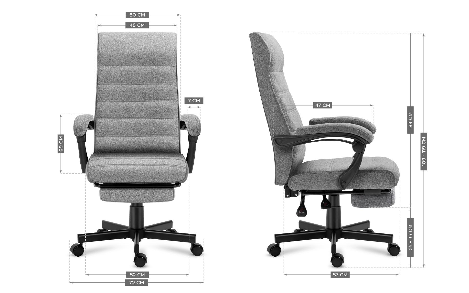 Kancelářská židle Mark Adler Boss 4.4 šedá 