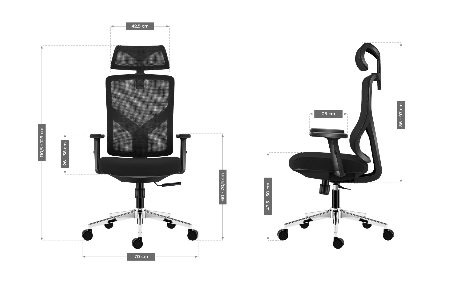Ergonomická židle Mark Adler Manager 3.3, černá 