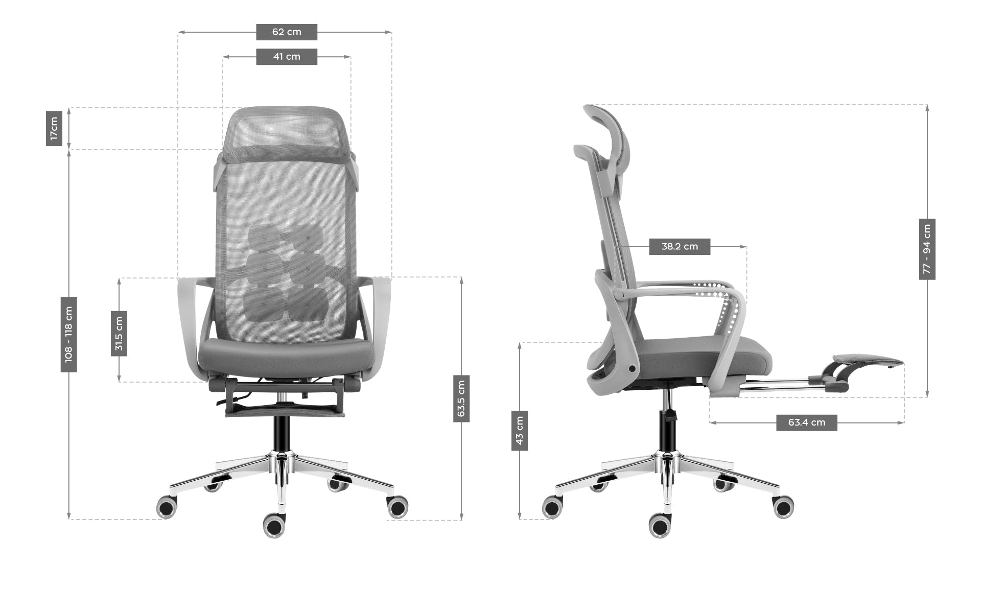 Ergonomická židle Mark Adler Manager 3.6 šedá 