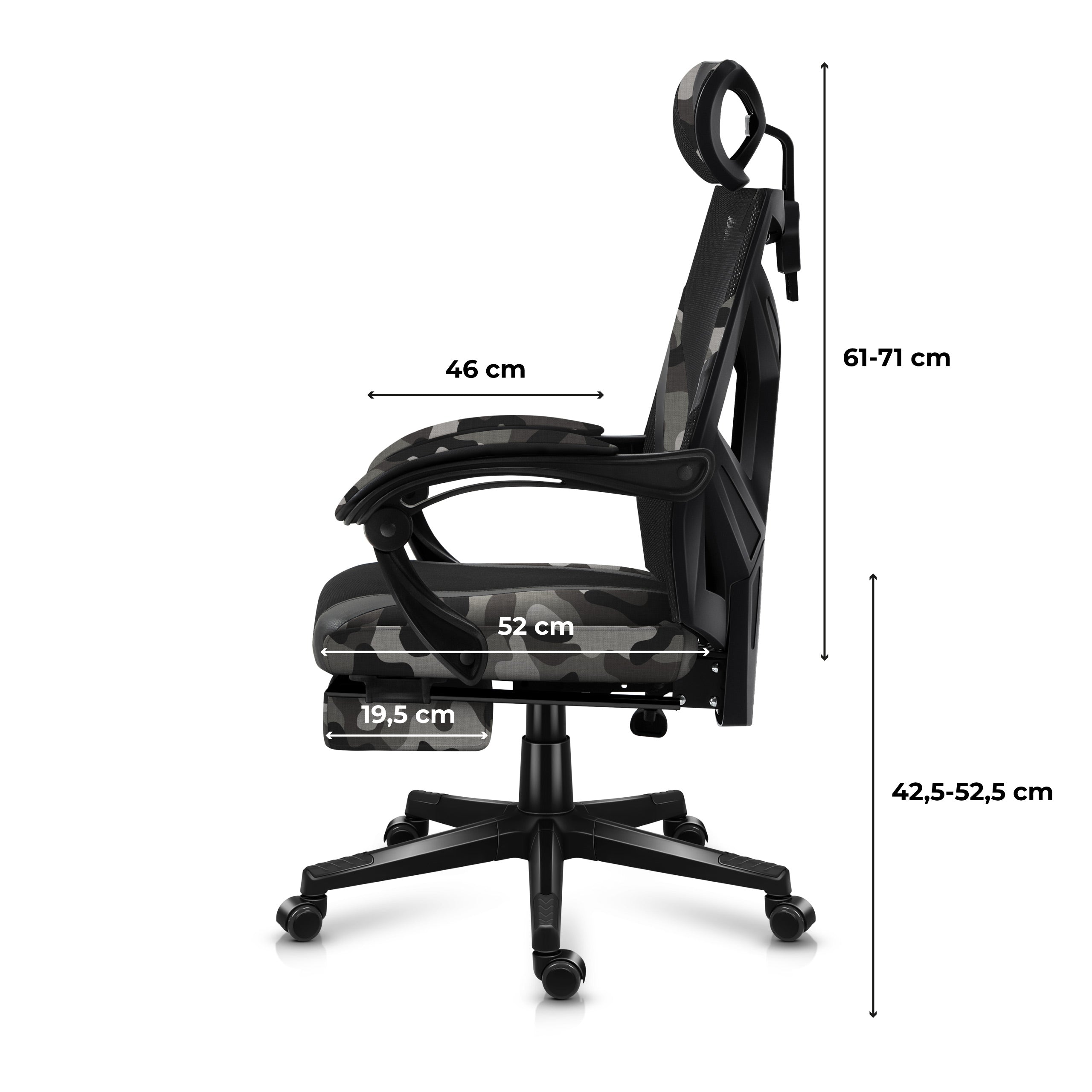 Herní židle Huzaro Combat 5.0 Camo 