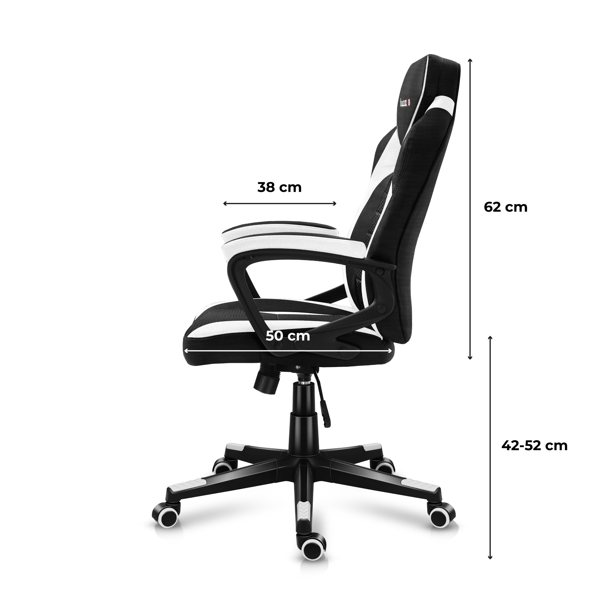 Herní židle Huzaro Force 2.5 White Mesh 