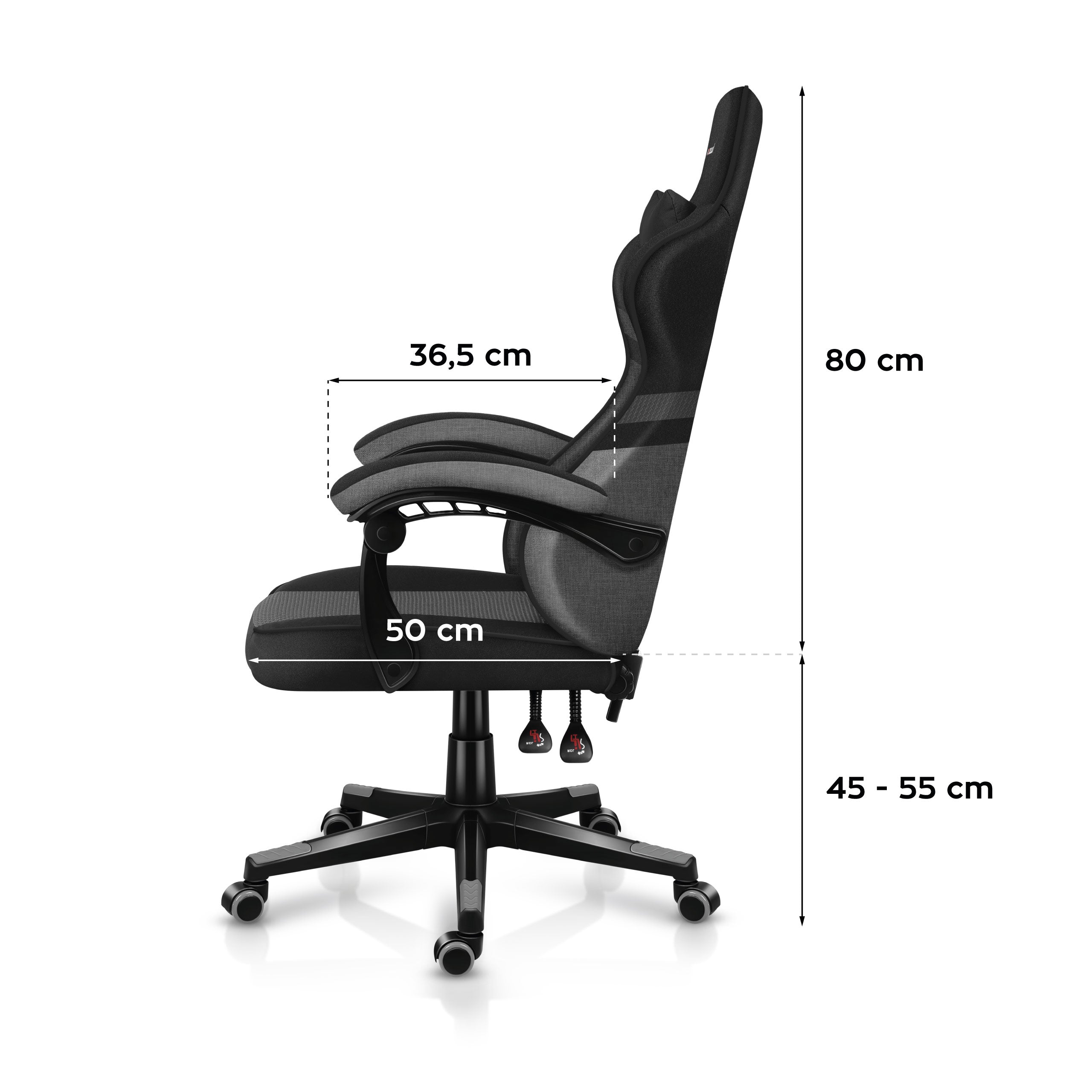 Herní židle HUZARO FORCE 4.4 šedá síťovina 