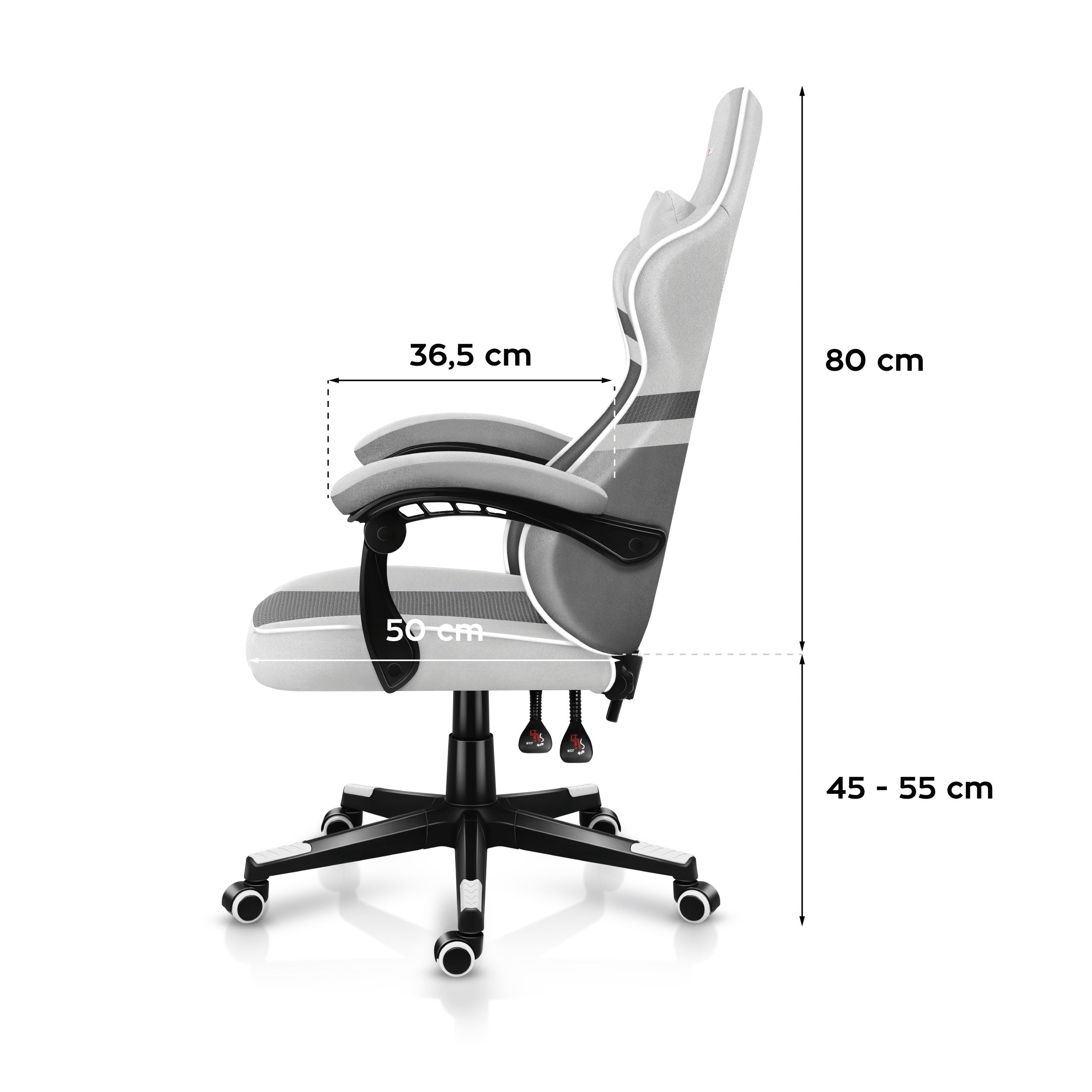Herní židle HUZARO FORCE 4.4 White Mesh 