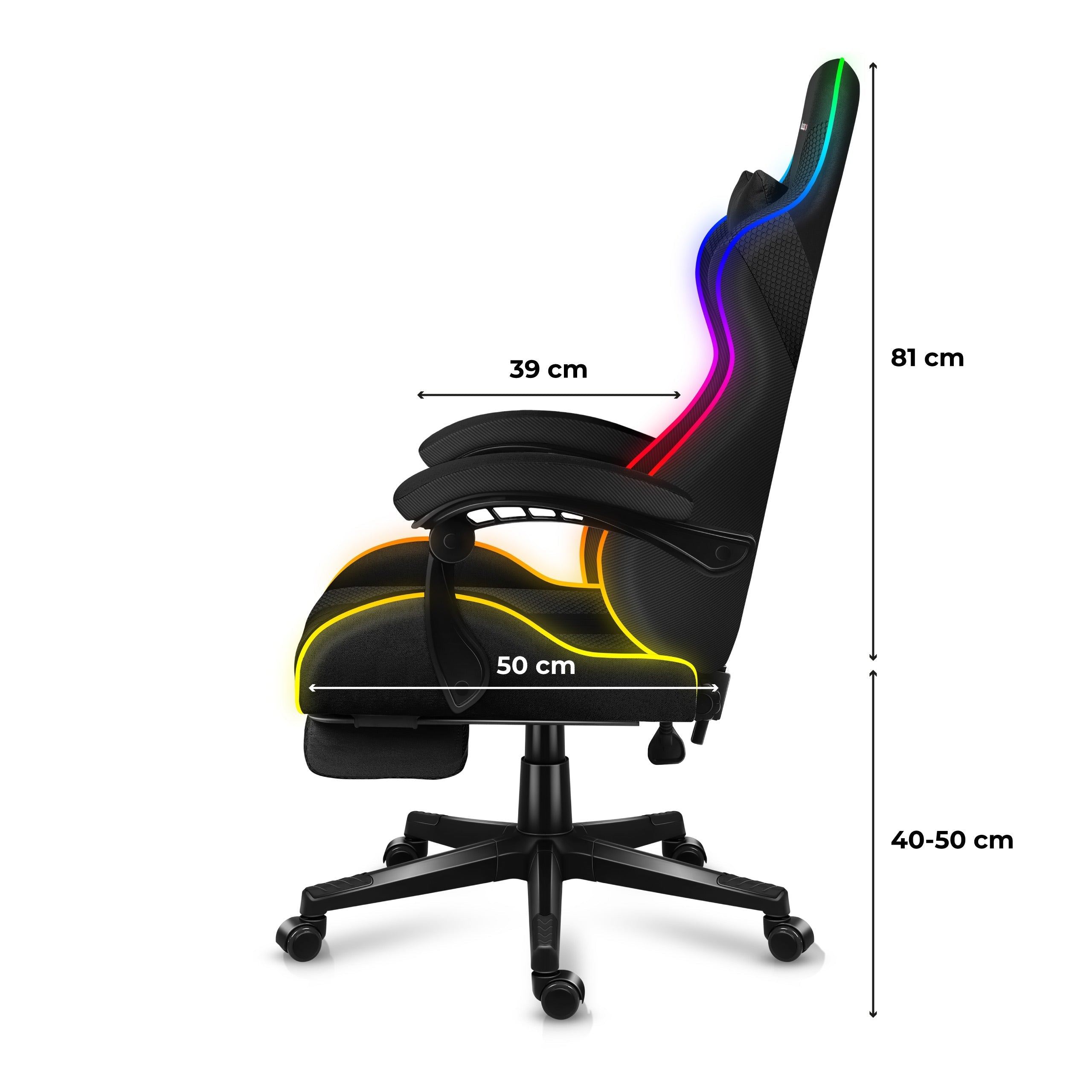 Herní židle HUZARO Force 4.7 RGB Mesh 