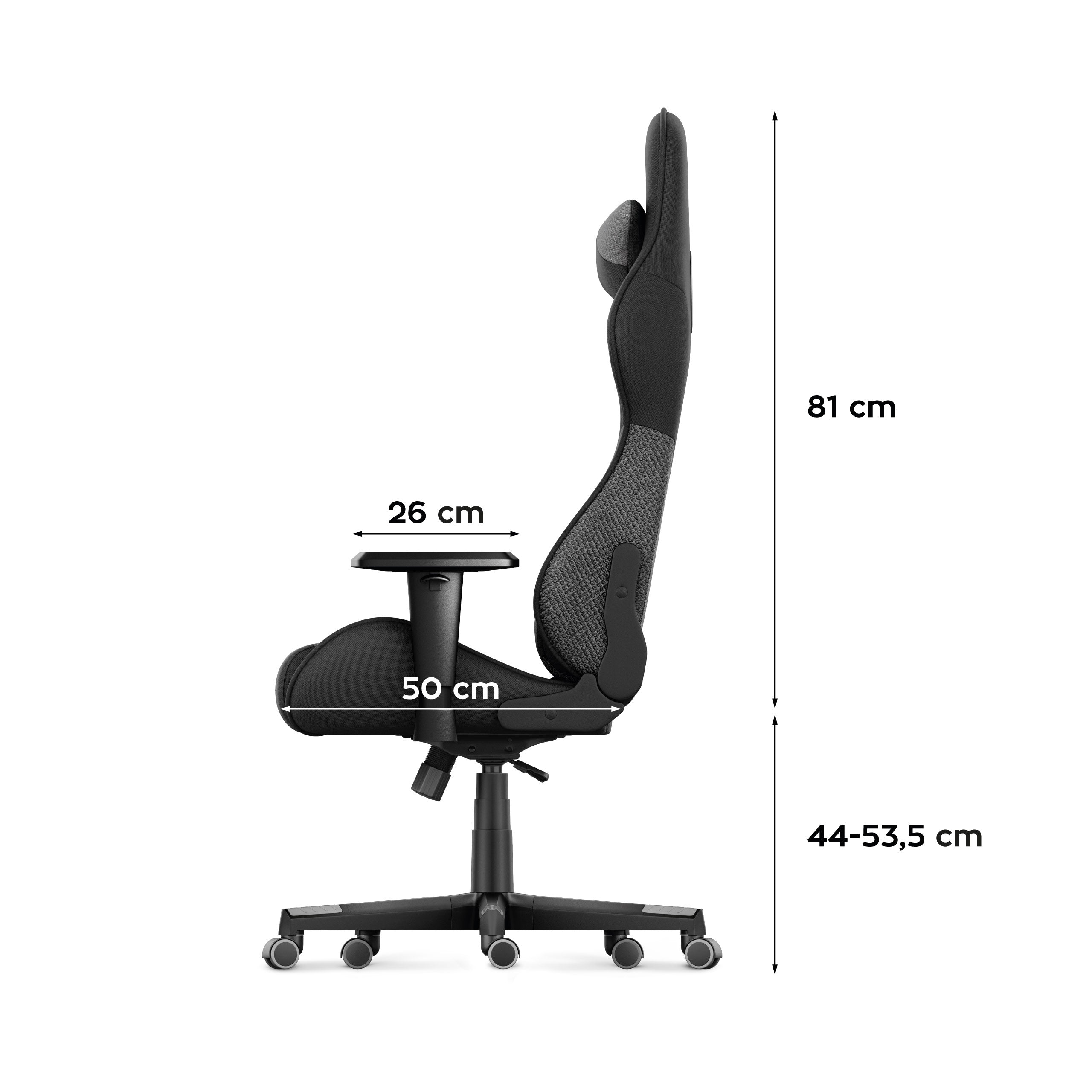 Herní židle HUZARO FORCE 6.2 šedá síťovina 