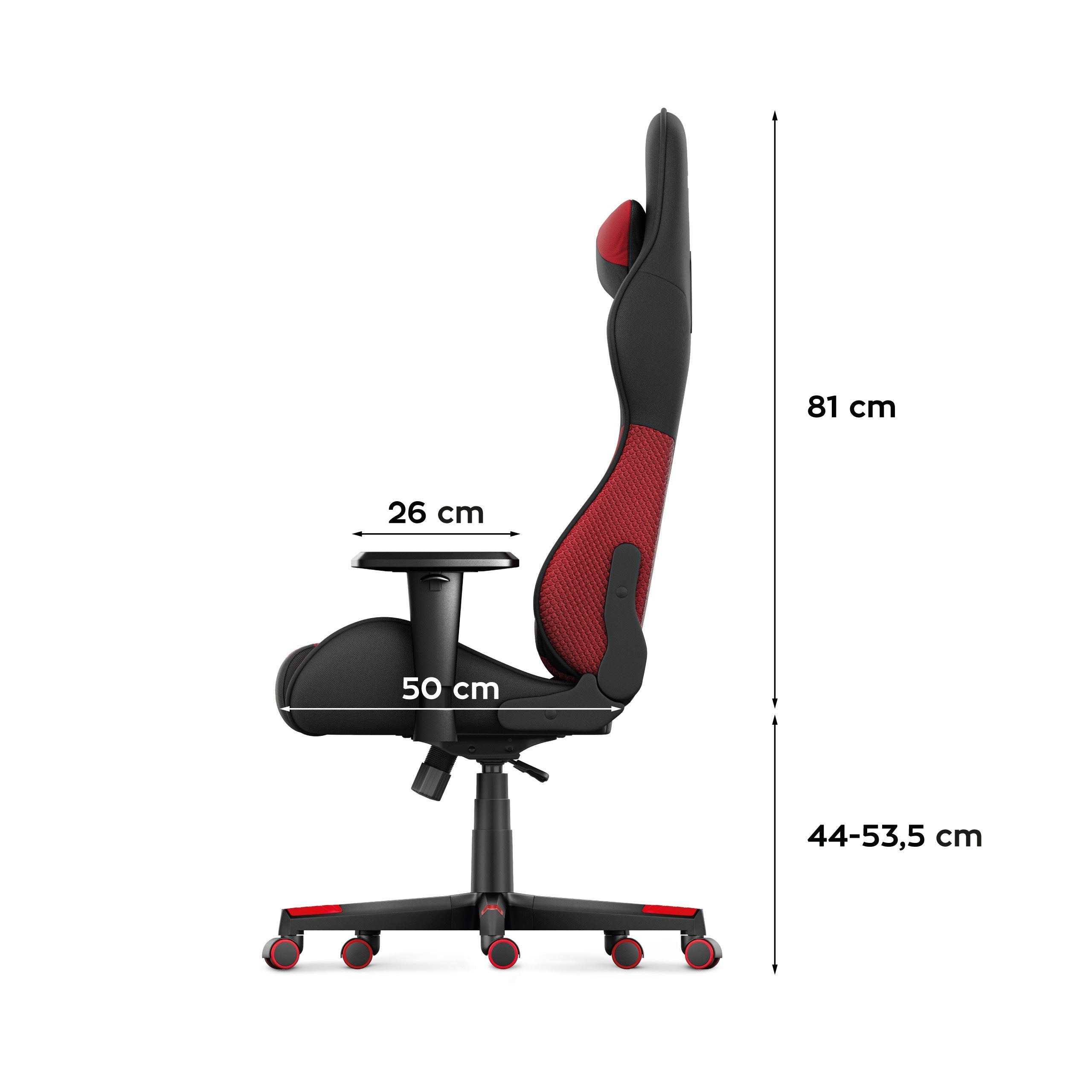 Herní židle HUZARO FORCE 6.2 Red Mesh 