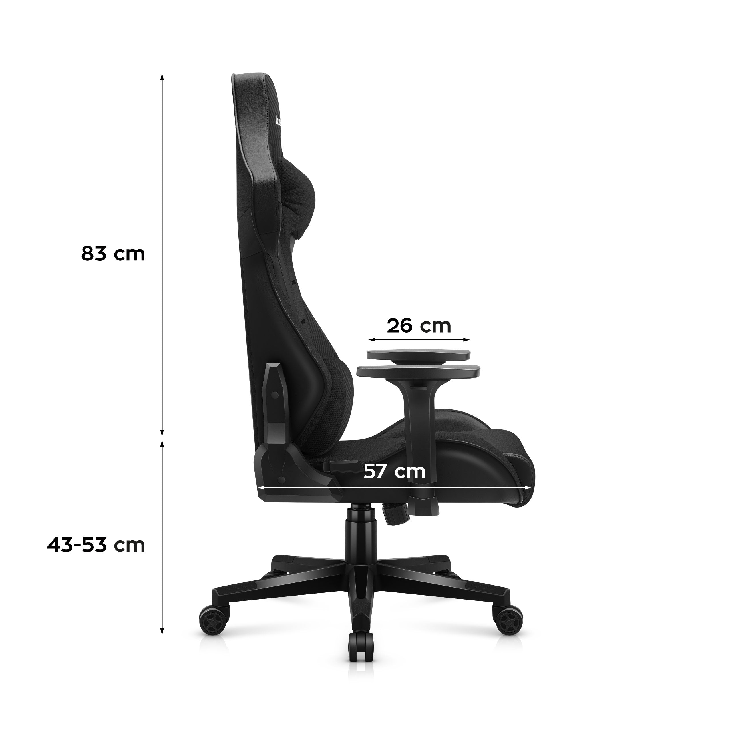 Herní židle HUZARO FORCE 7.6 černá 