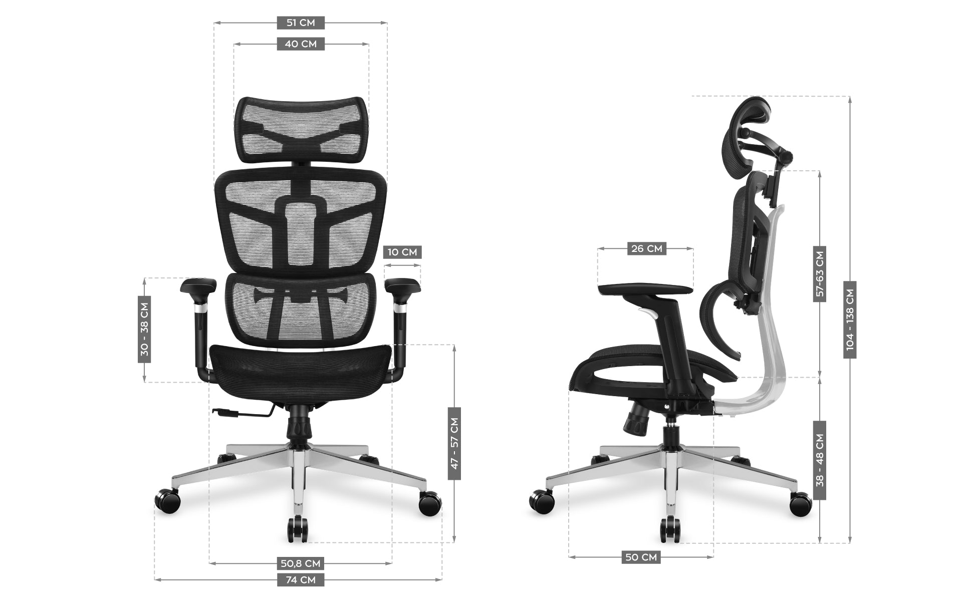 Otočná židle Mark Adler Expert 5.7, černá 