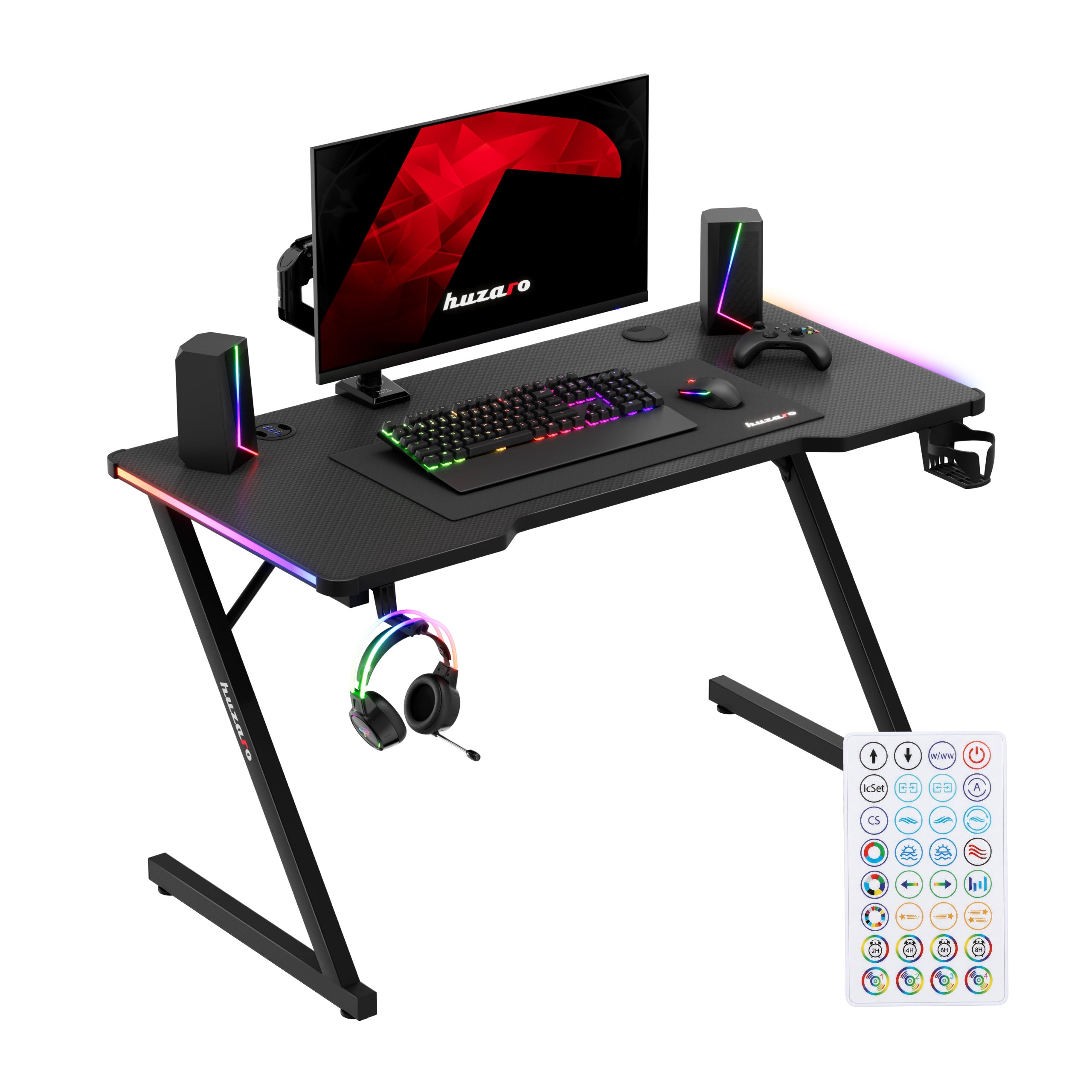 Herní stůl Huzaro Hero 2.5 RGB LED 120 cm 