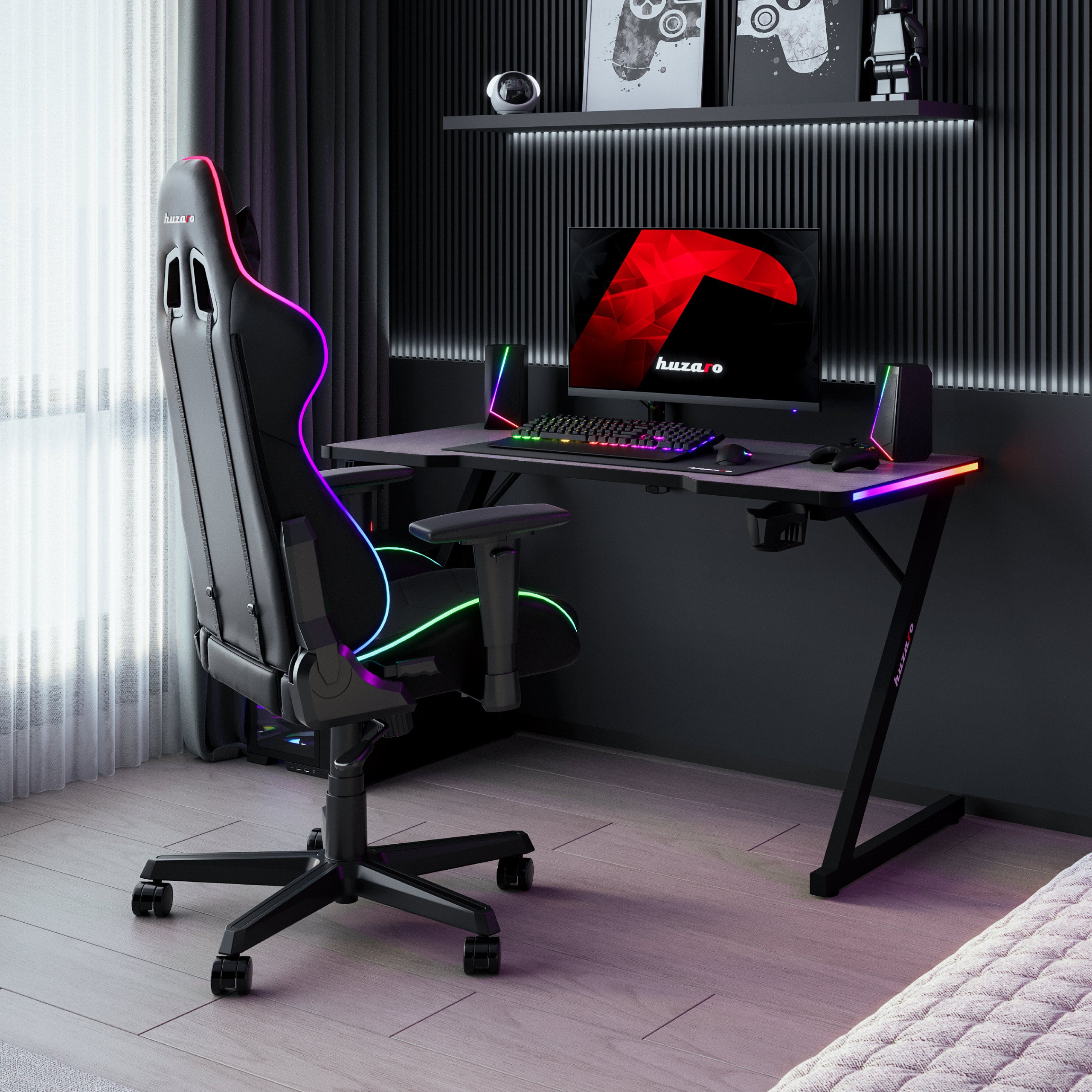 Herní stůl s RGB osvětlením