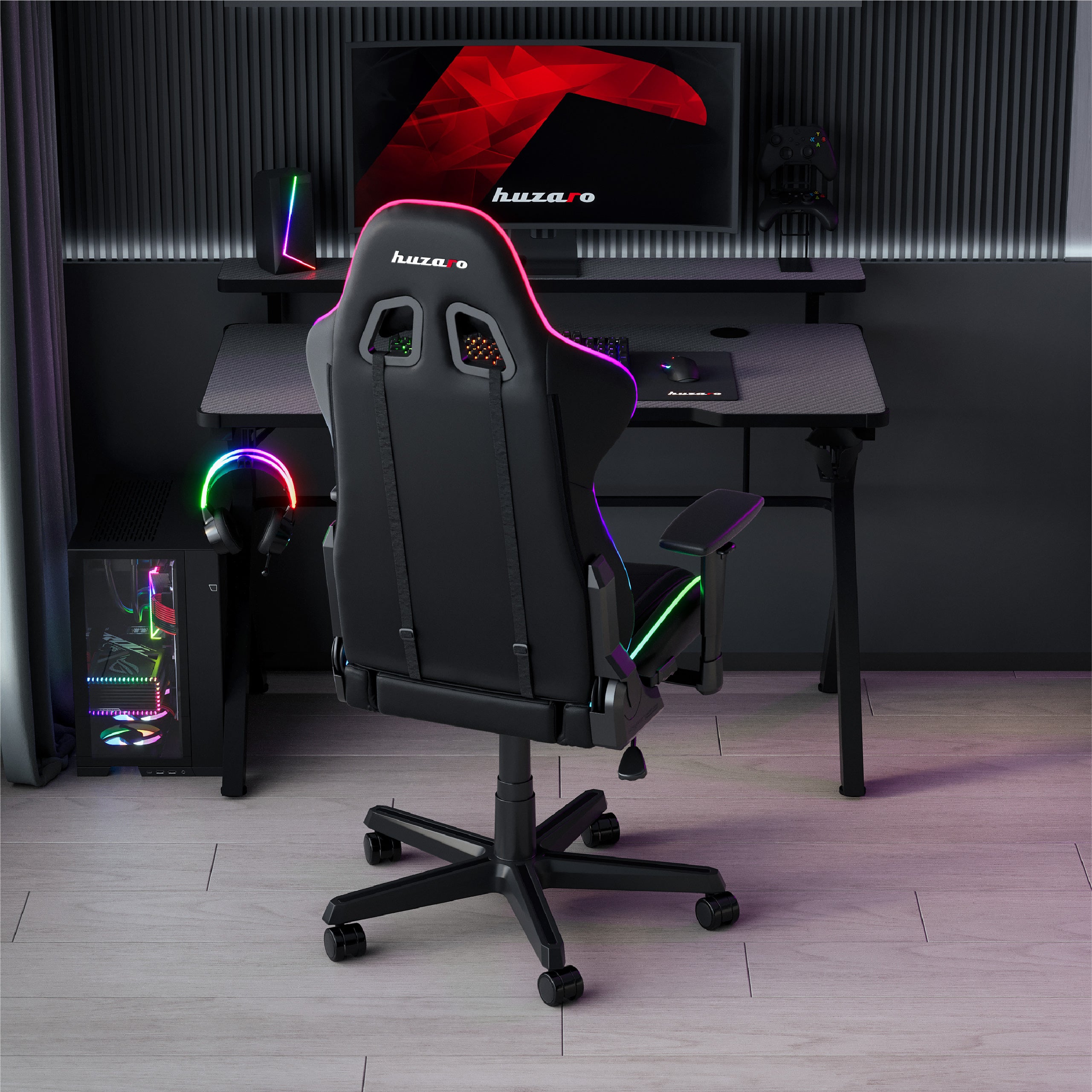 Herní stůl Huzaro Hero 5.0 RGB LED 120 cm 
