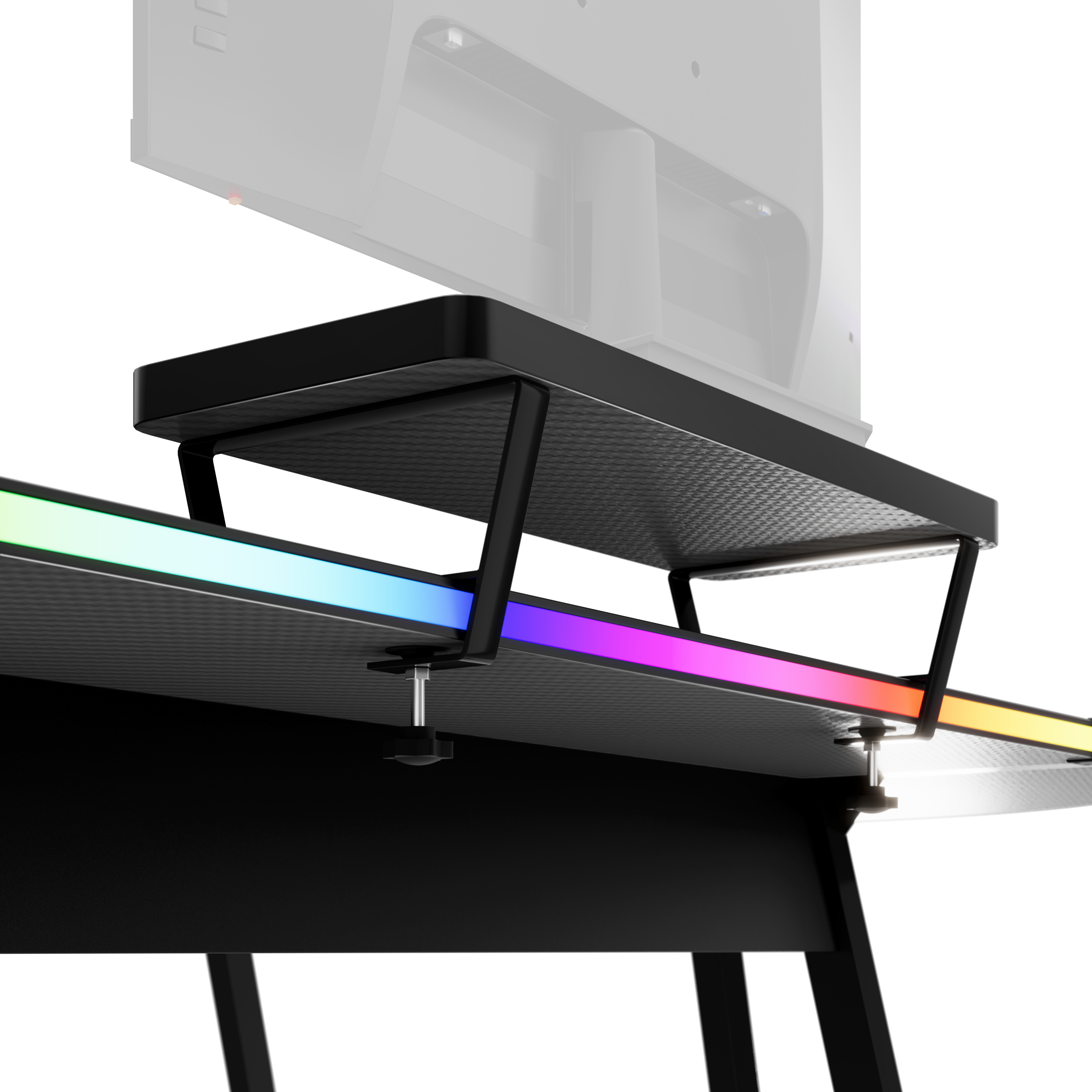 HUZARO HERO 6.0 Černý RGB Chytrý herní stůl 147 cm 