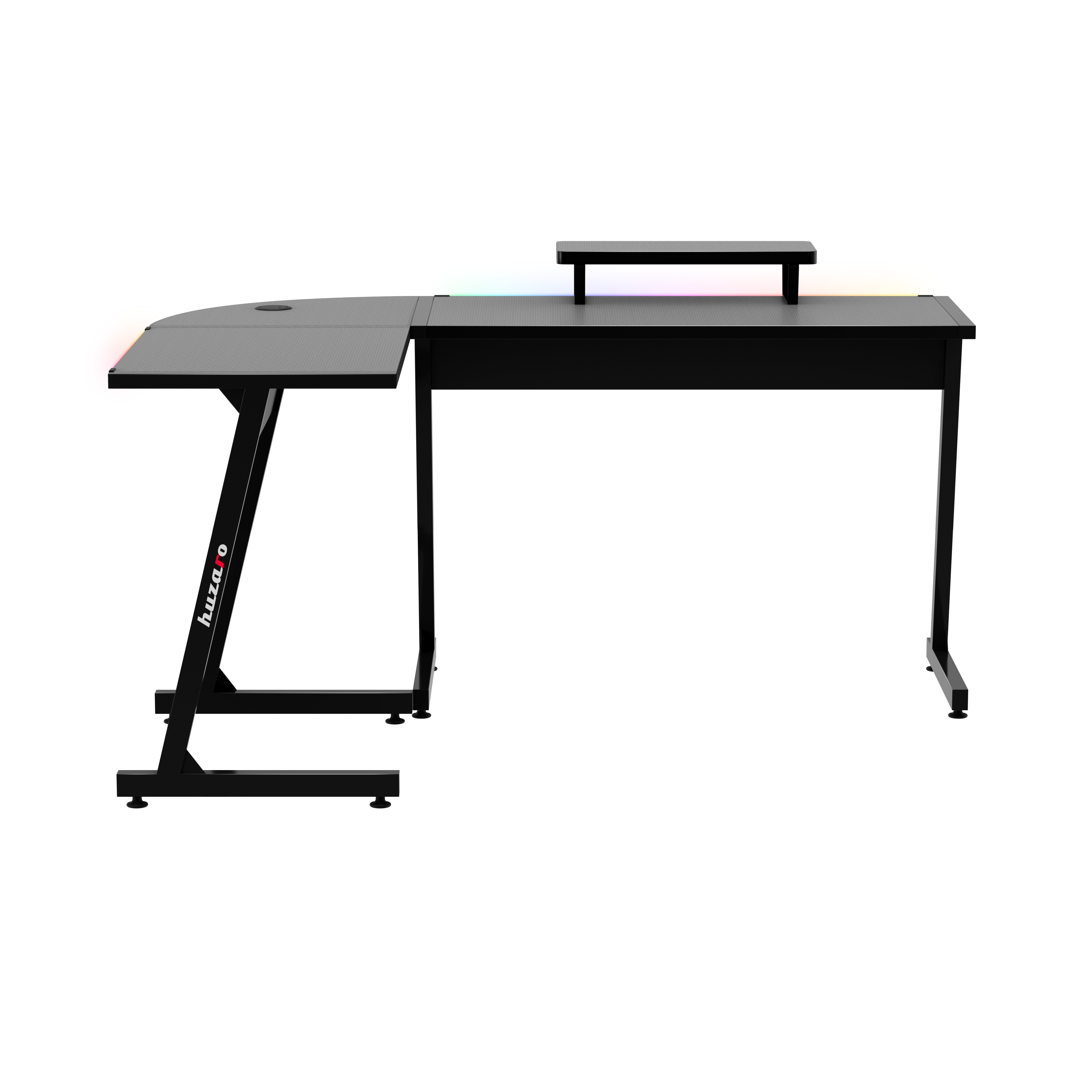HUZARO HERO 6.0 Černý RGB Chytrý herní stůl 147 cm 