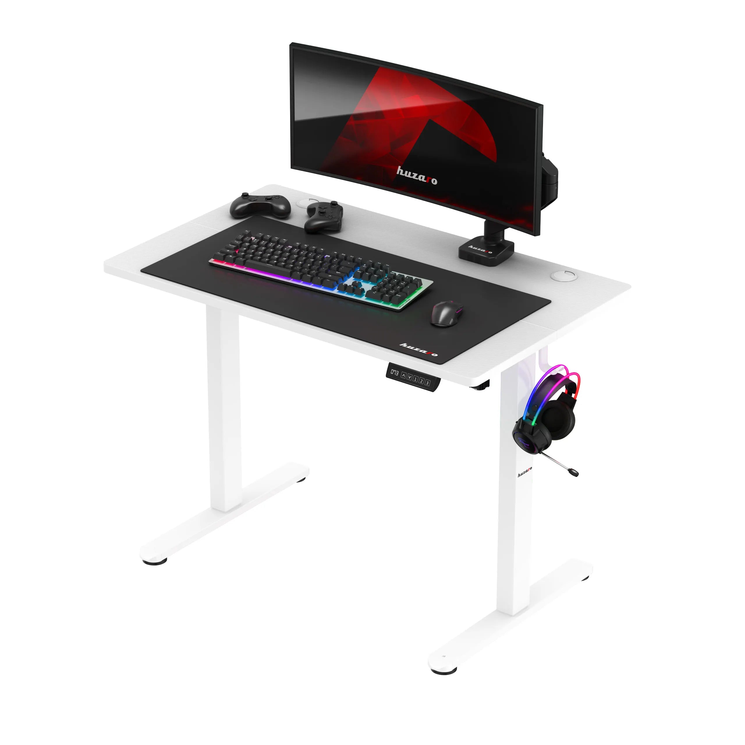 Huzaro Hero 7.9 bílý elektrický stůl 100 cm 