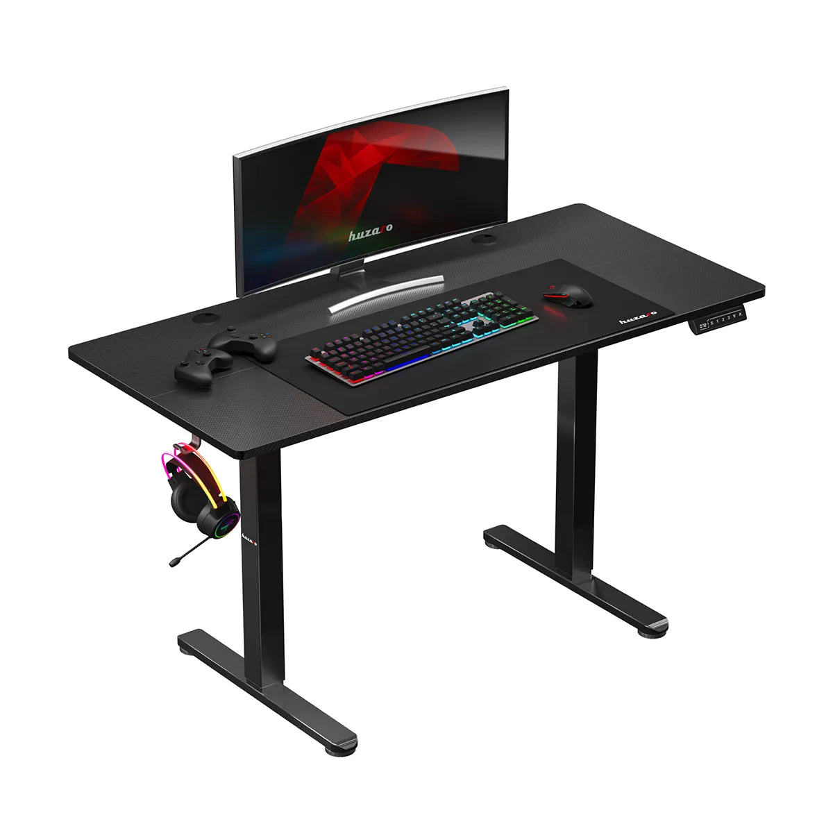Huzaro Hero 8.2 Černý elektrický stůl 120 cm 