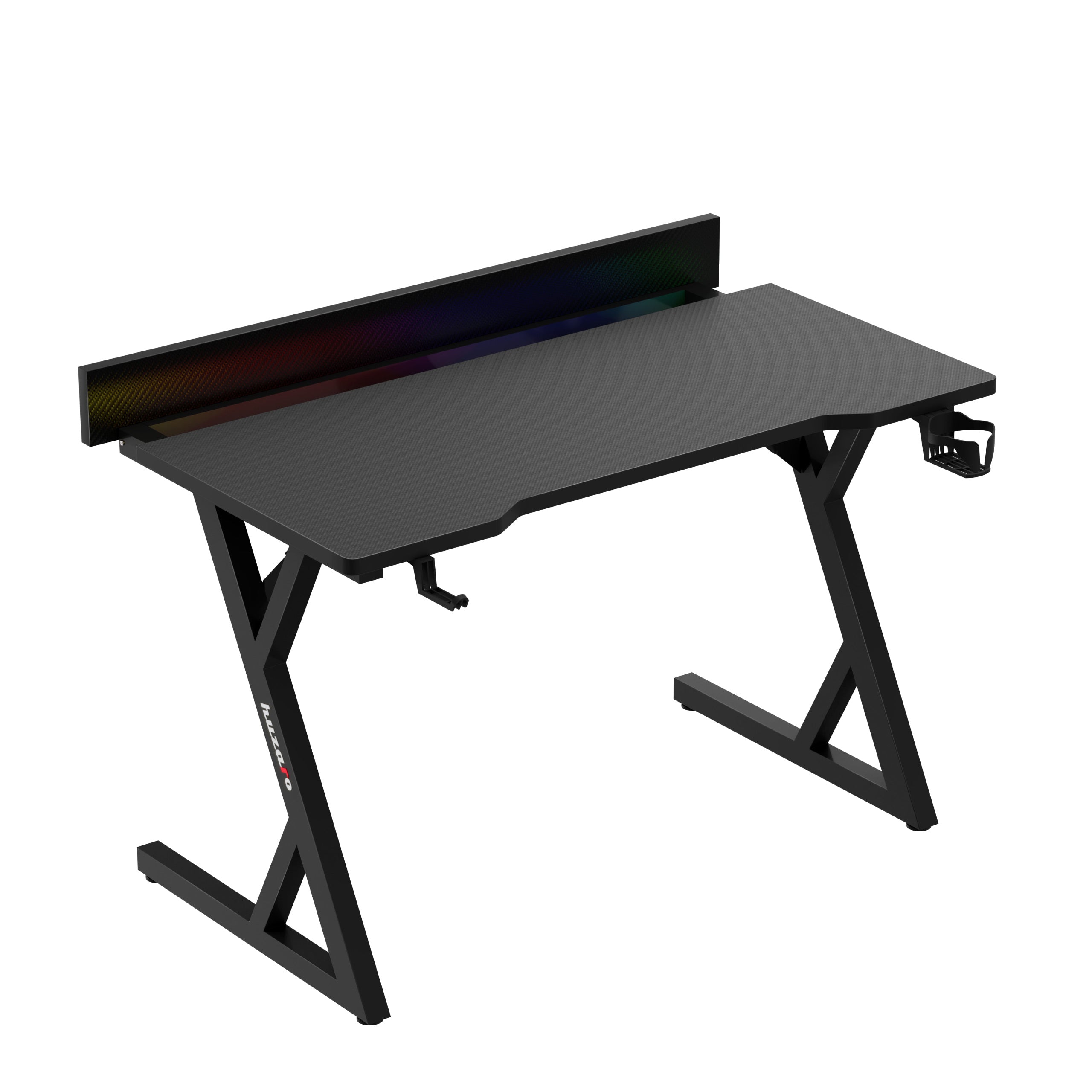 Herní stůl s LED osvětlením Hero 2.4 RGB Black