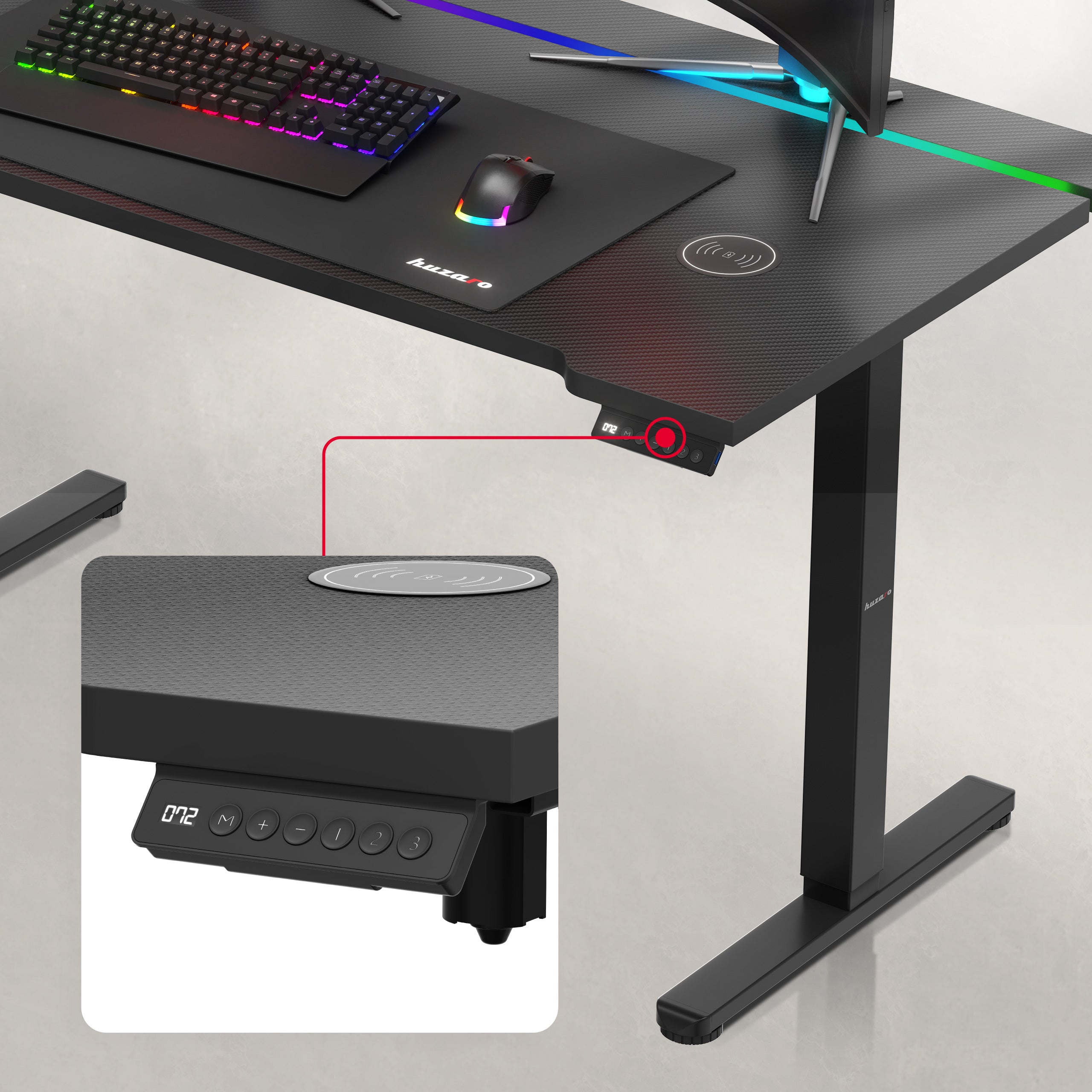 Ovládací panel s pamětí 3 stanic